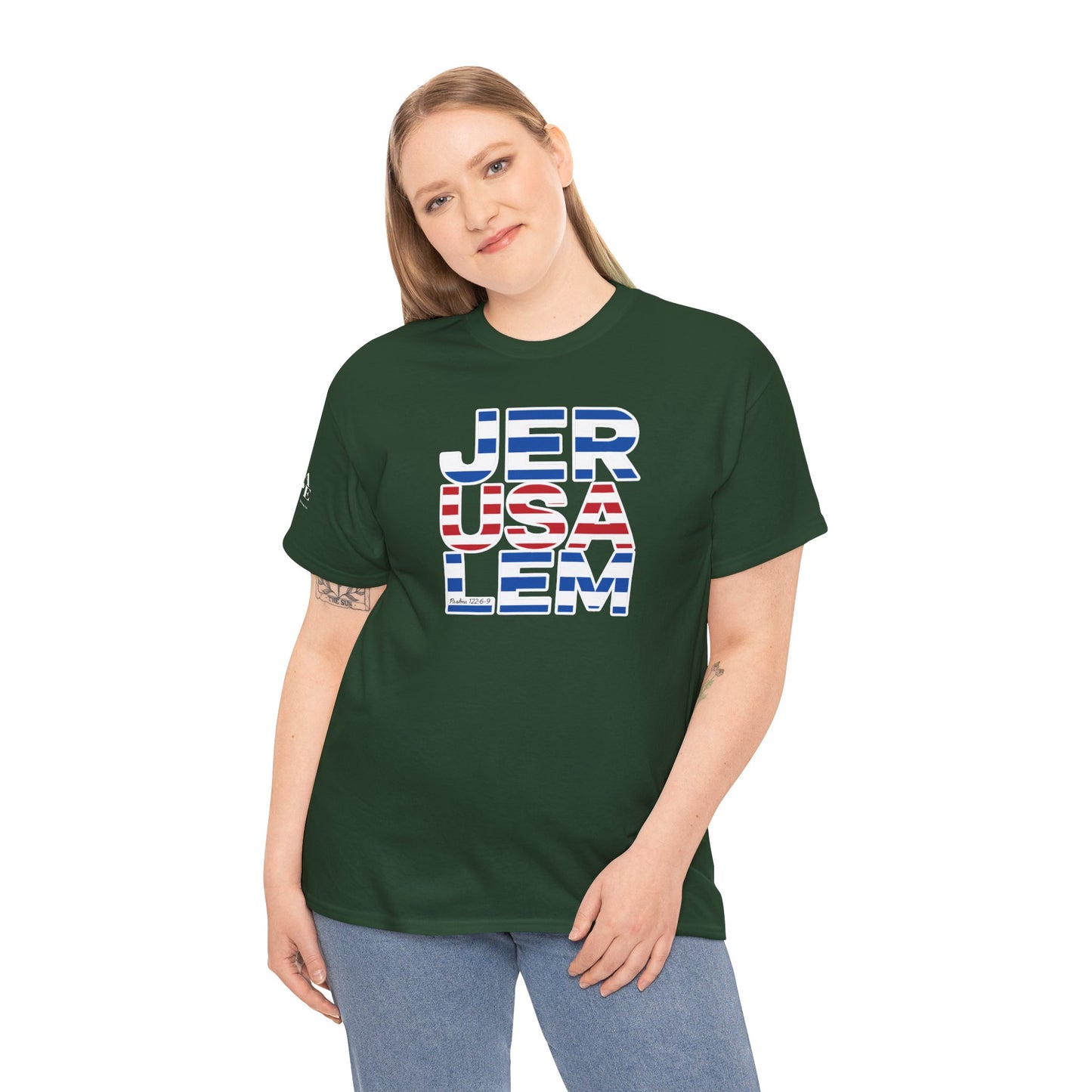 JerUSAlem Psalms 122:6-9 Unisex Tee Patriotic T-Shirt Solidarity
