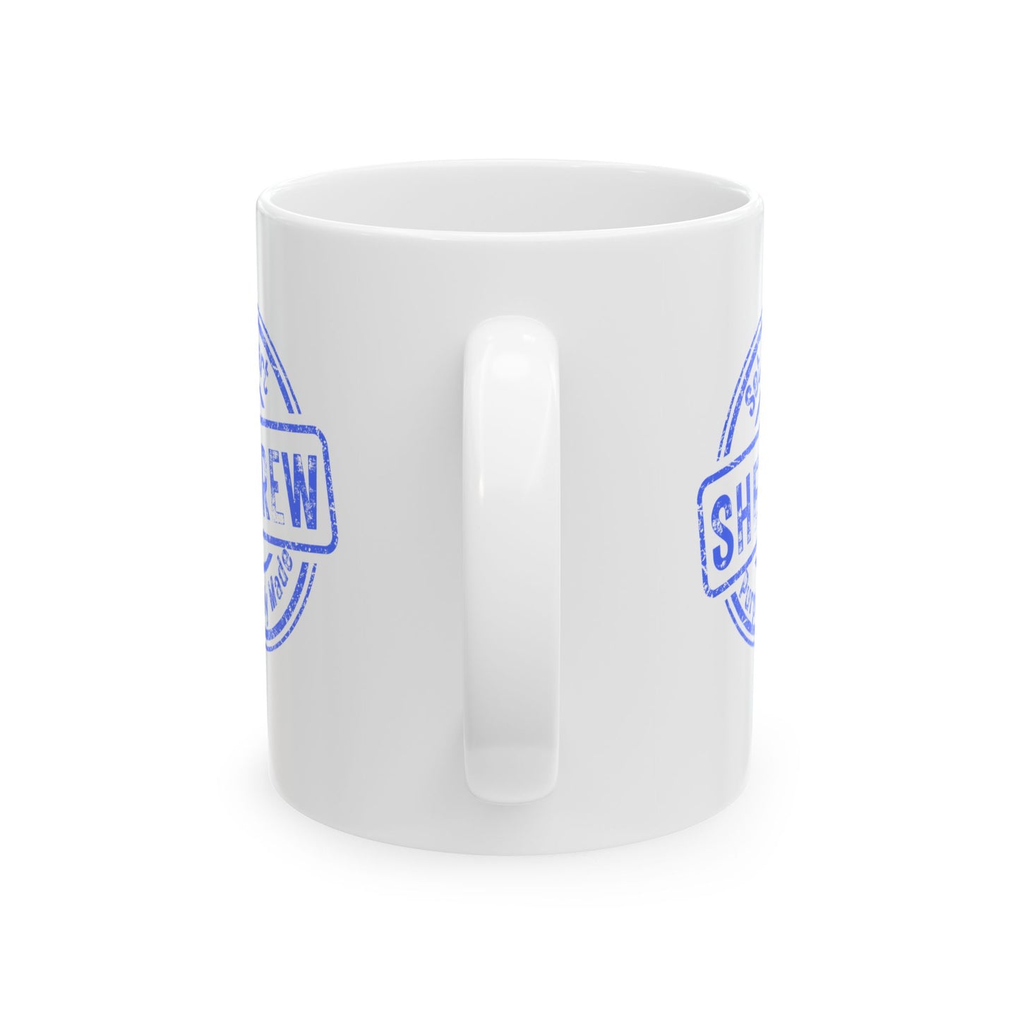Ceramic Mug - Shebrews Stamp, Perfect for Shabbat and Sharing Faith