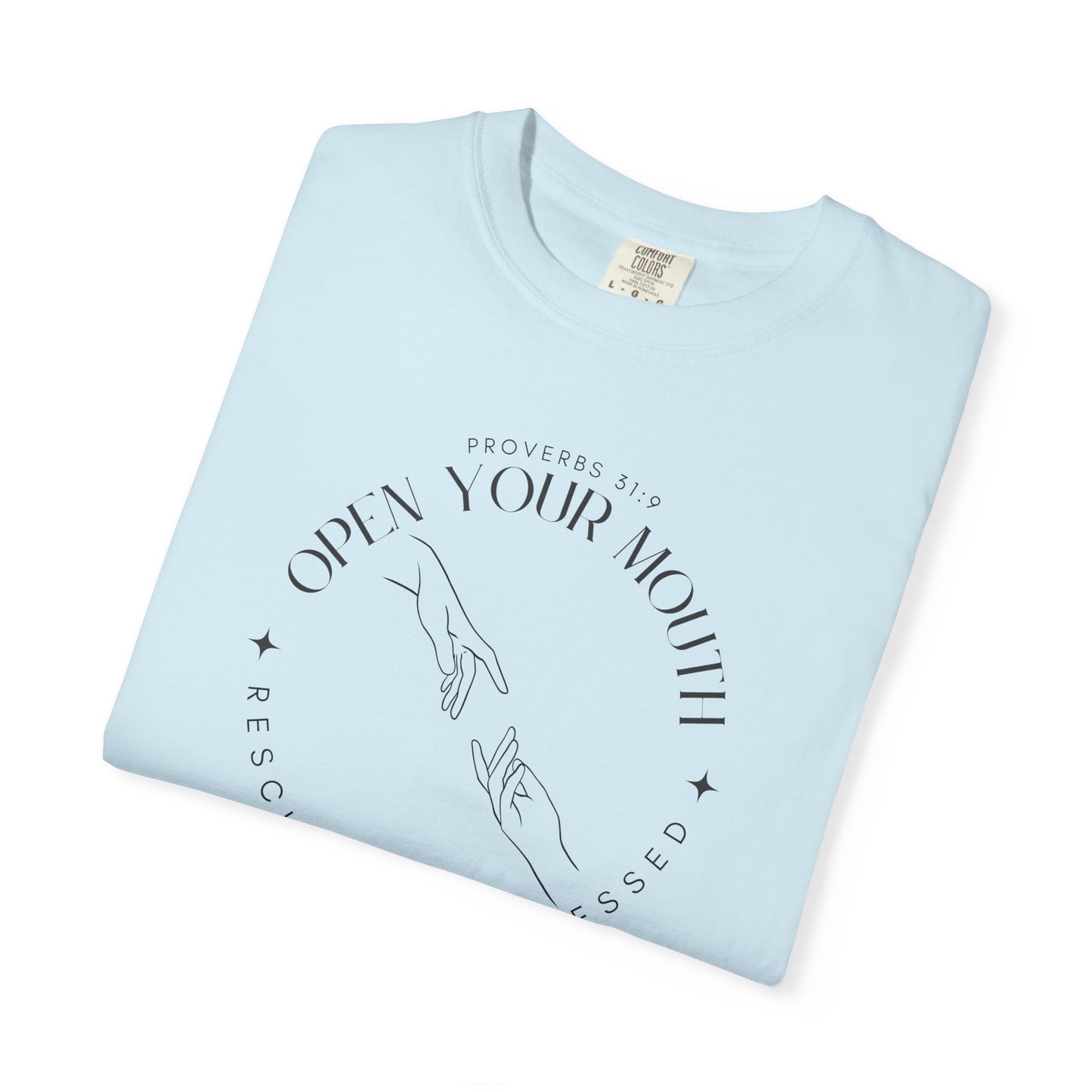Proverbs 31:9 Unisex T-shirt - Speak Up Against Human Trafficking - 100% Cotton