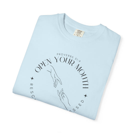 Proverbs 31:9 Unisex T-shirt - Speak Up Against Human Trafficking - 100% Cotton