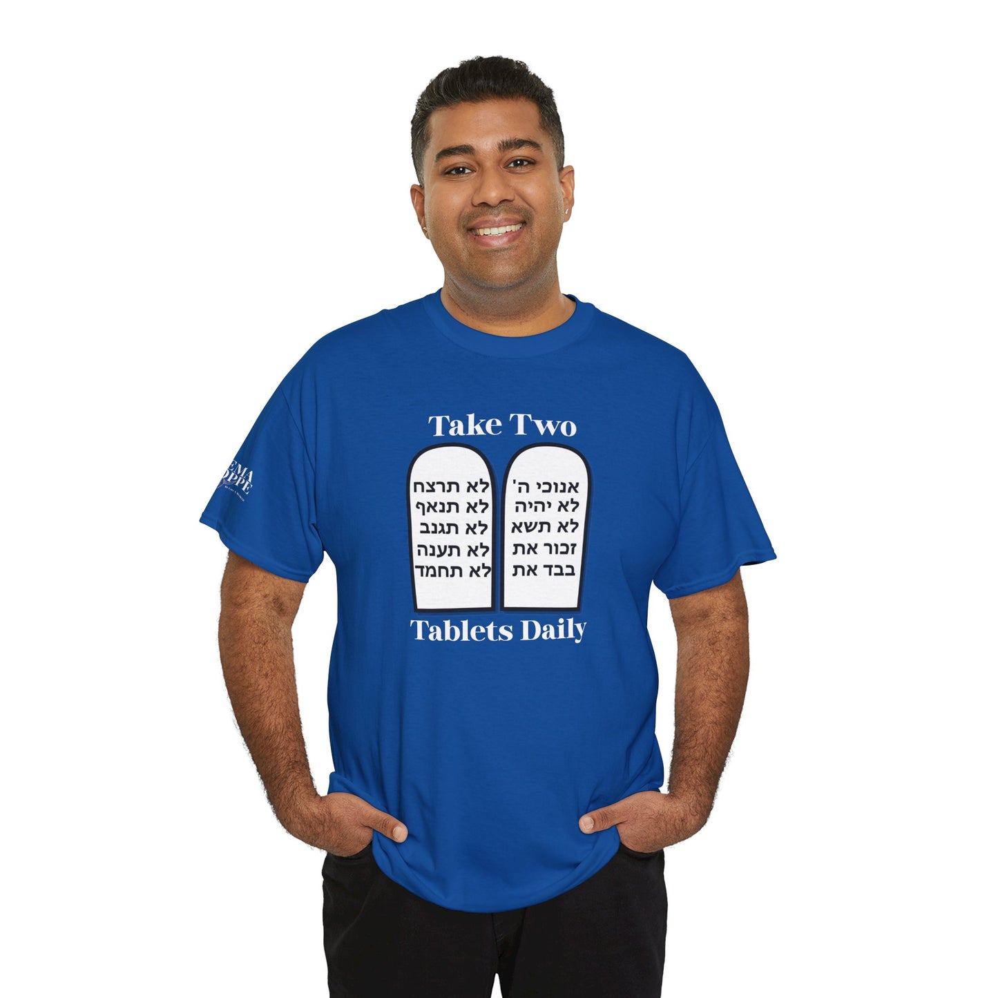 Unisex Tee Take Two Tablets Daily Commandments Shirt