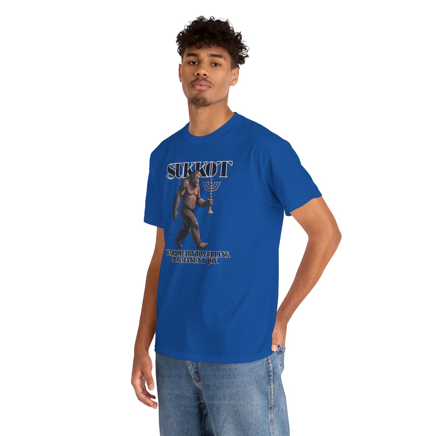 Sukkot Bigfoot Menorah Joy Legendary Shirt