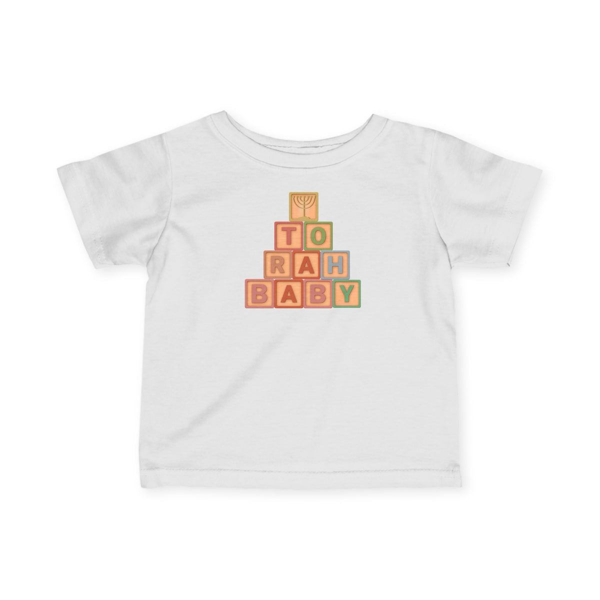 Infant Tee — 'Torah Baby' Wooden Block Baby Shirt, Messianic Newborn Gift (Canada)