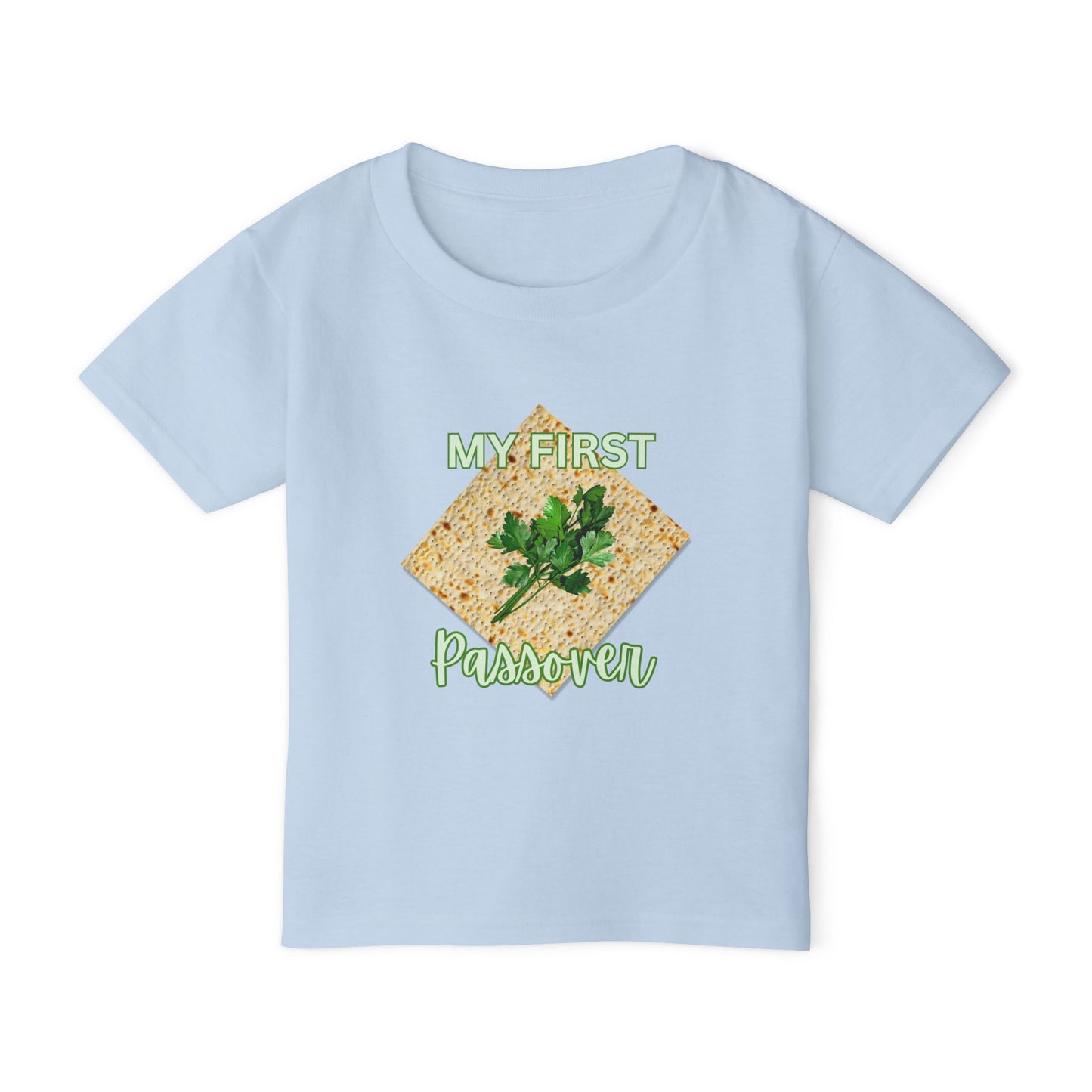Toddler T-Shirt – "My First Passover" Matzah & Parsley Unleavened Bread Baby Tee