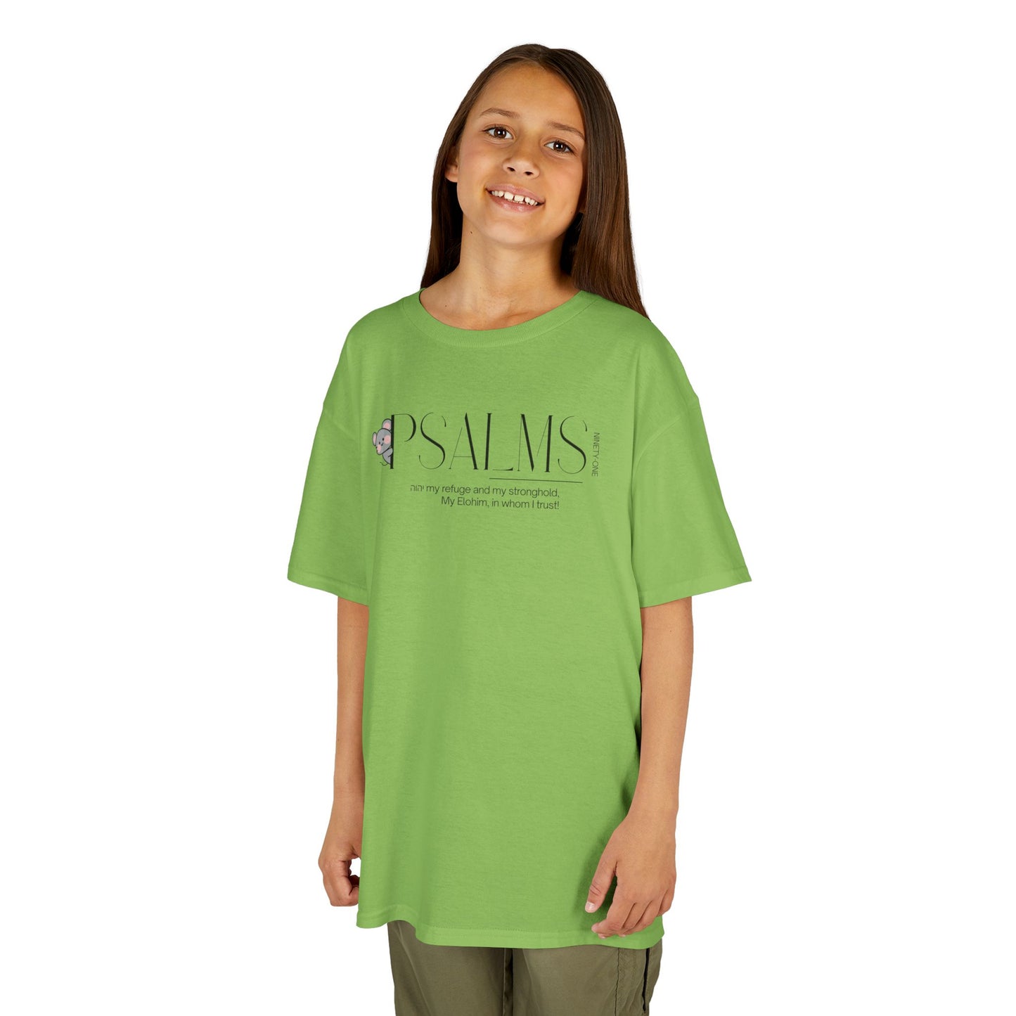 Psalm 91 Kids Tee — Cute Faith-Based Children's T-Shirt