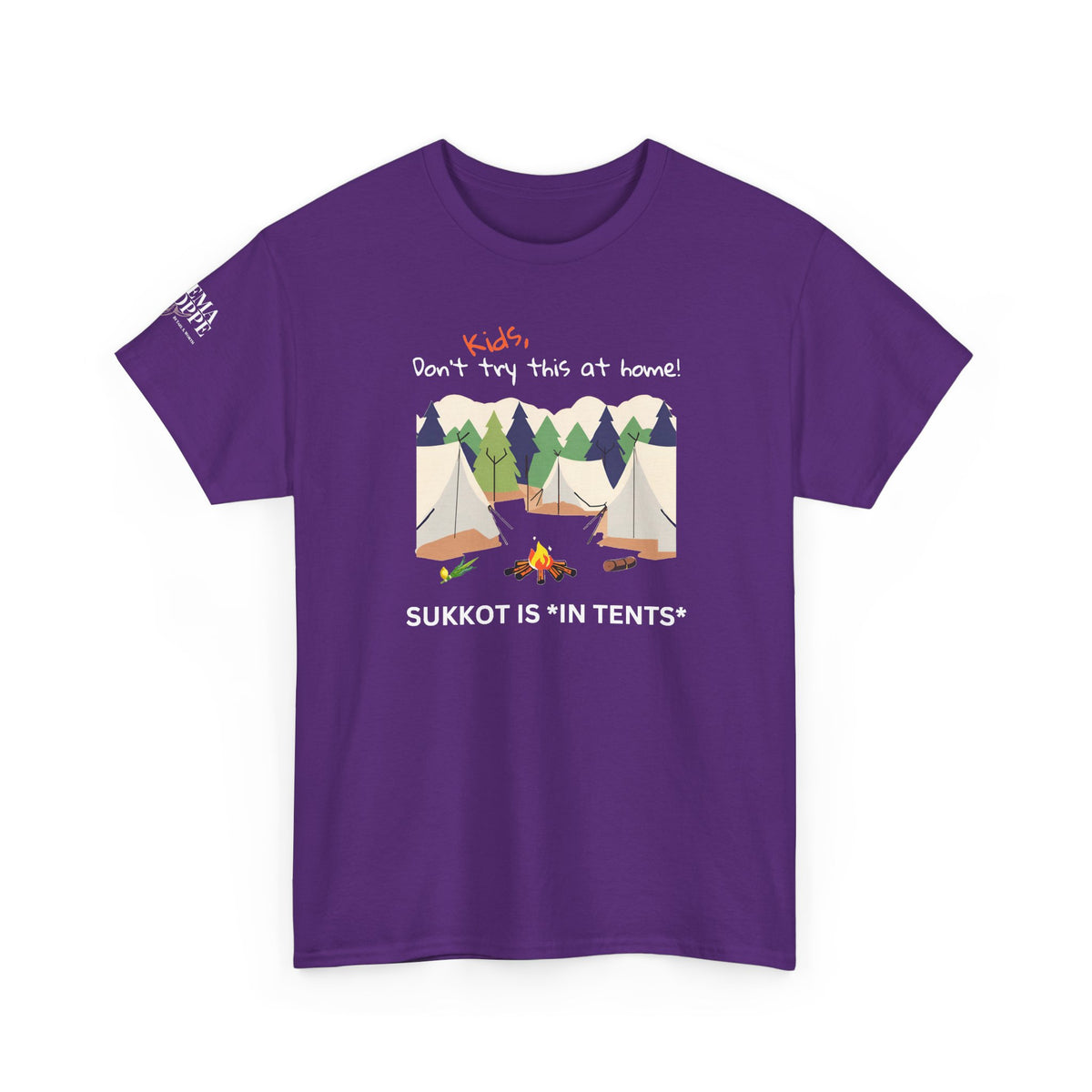 Kids, Don't Try This At Home Sukkot Shirt (dark colors)