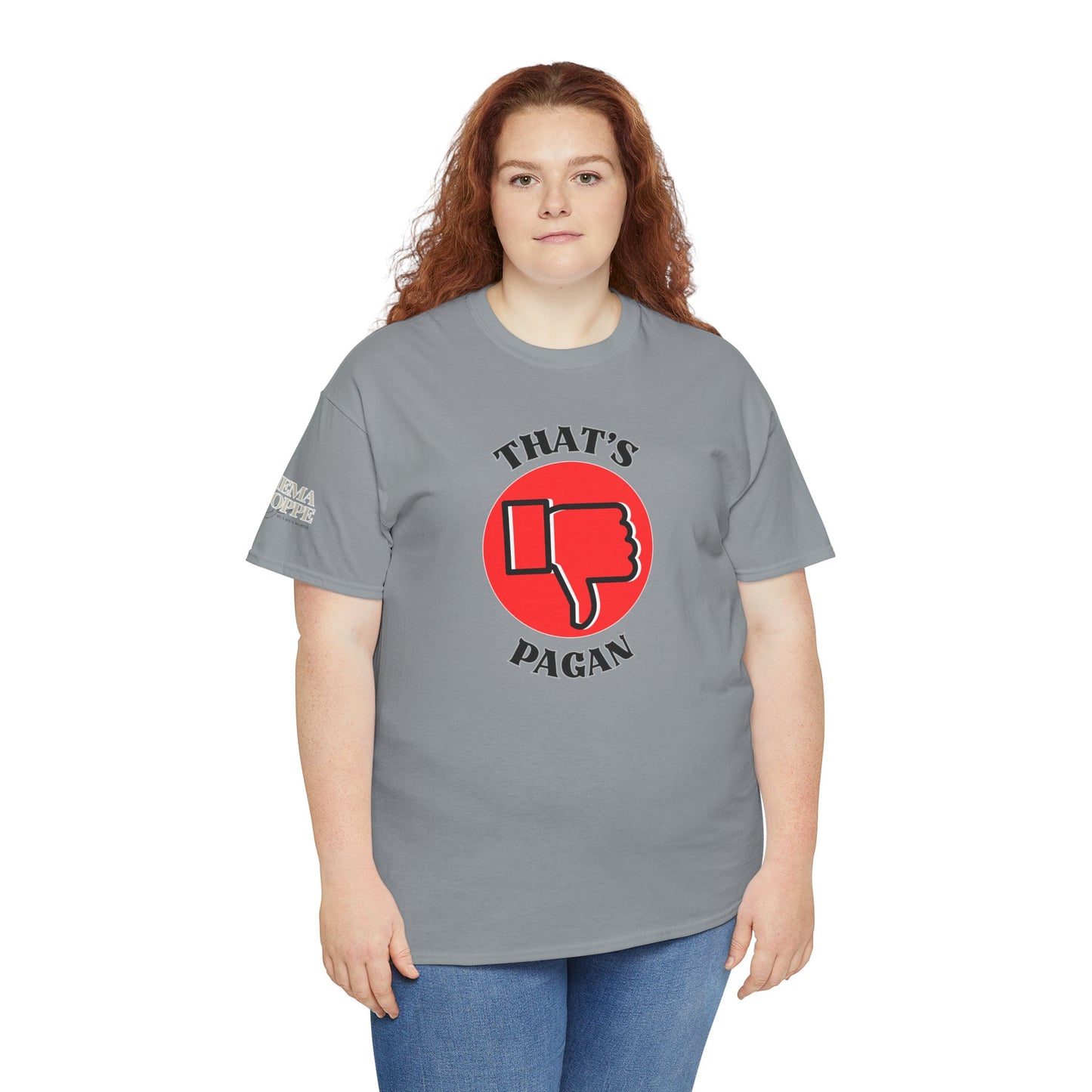 That's Pagan T-Shirt —Thumbs-Down Pagan Graphic Tee