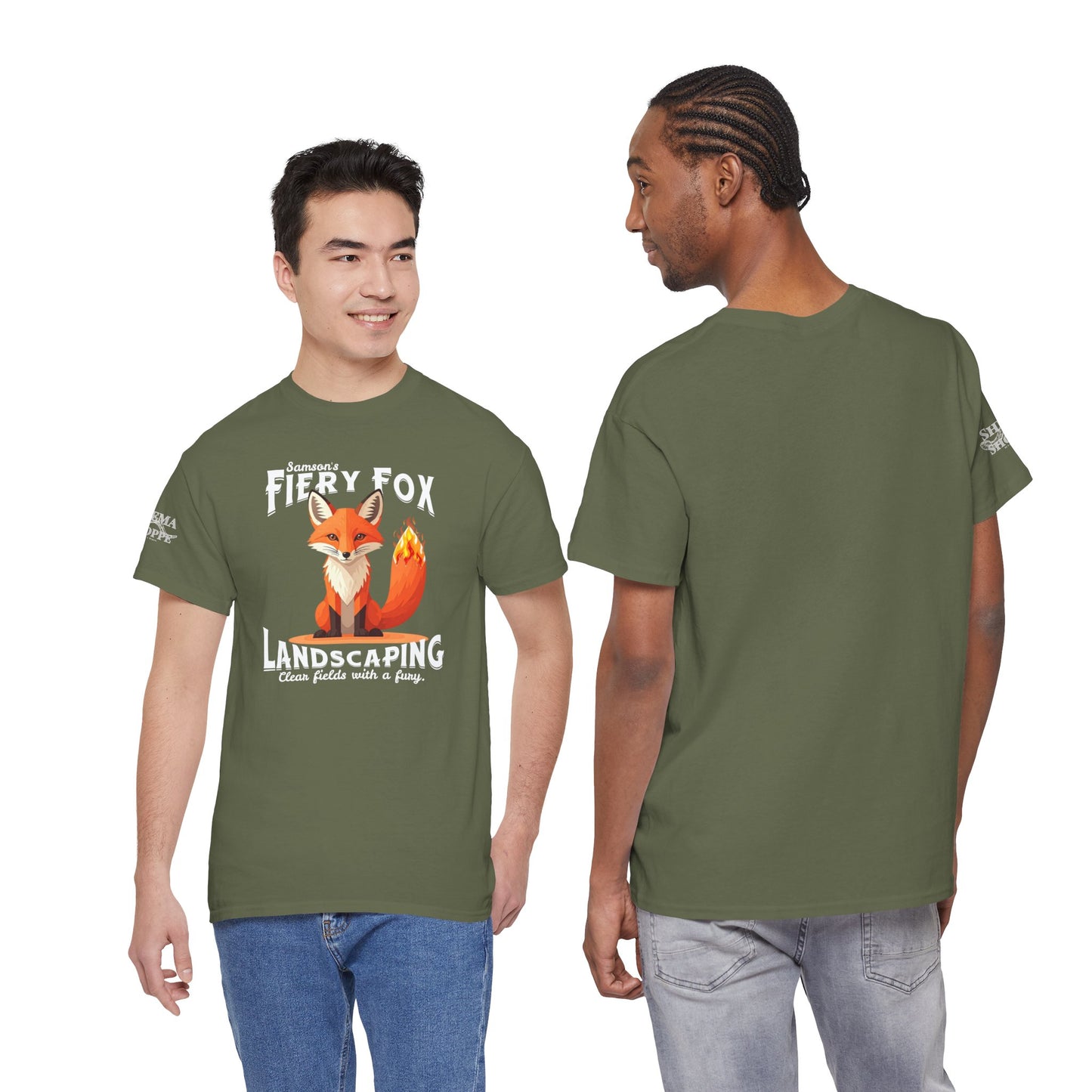 Fiery Fox Landscaping Unisex Heavy Cotton Tee - dark shades