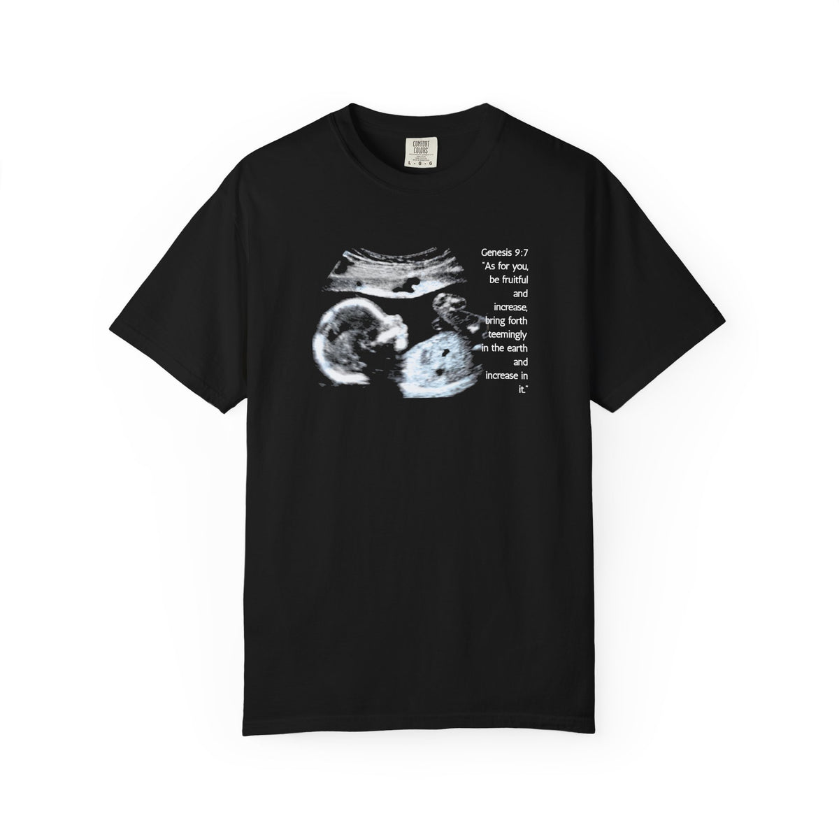 Pregnancy Support Tee - Ultrasound Bible Verse