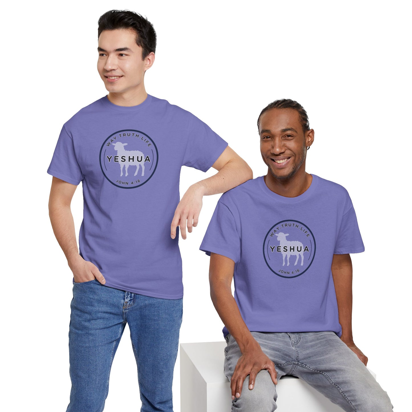 Yeshua 'Way, Truth, Life' Heavy Cotton Graphic Tee