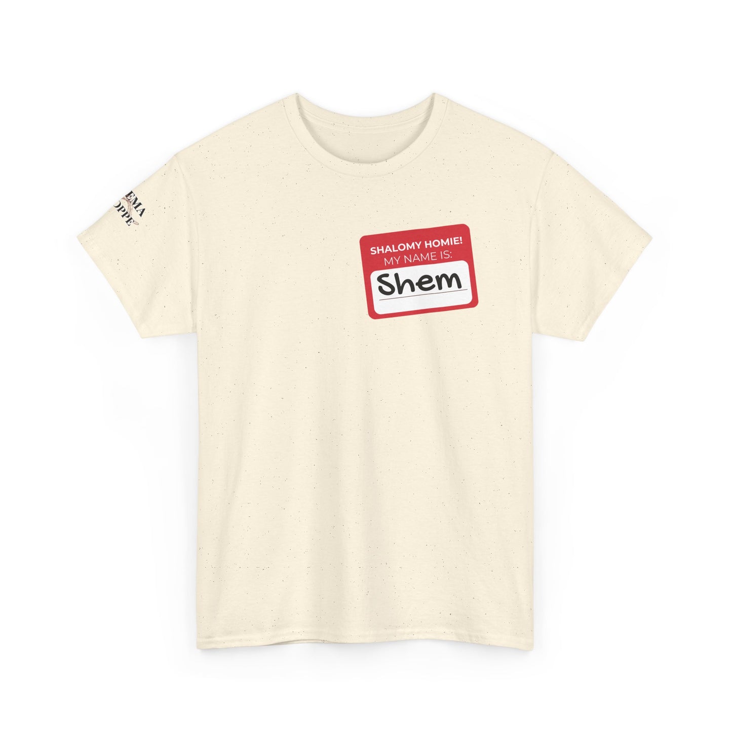 Personalizable Shalomy Homies! Name Tag Unisex Heavy Cotton Tee