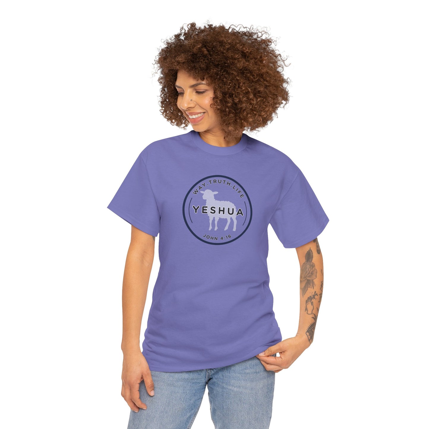 Yeshua 'Way, Truth, Life' Heavy Cotton Graphic Tee