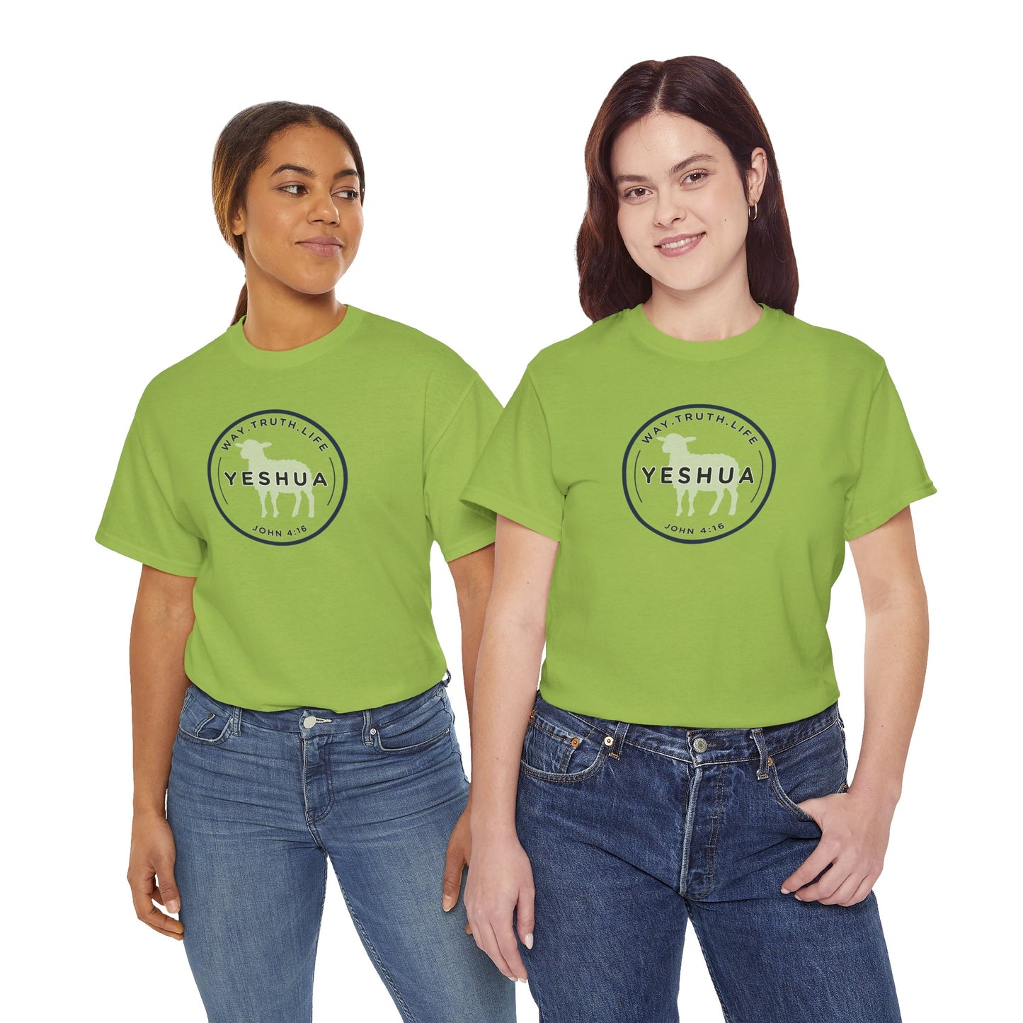 Yeshua 'Way, Truth, Life' Heavy Cotton Graphic Tee