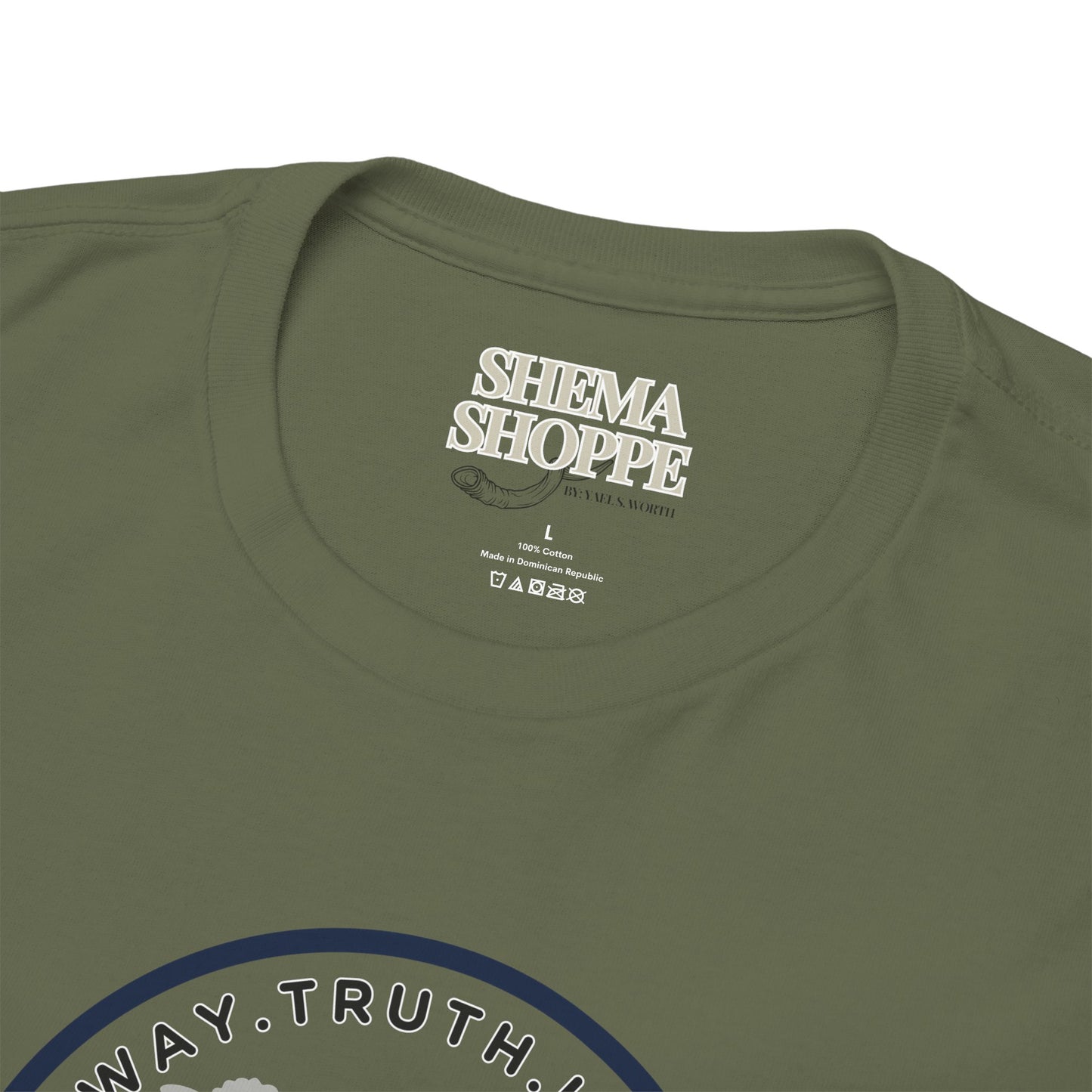 Yeshua 'Way, Truth, Life' Heavy Cotton Graphic Tee