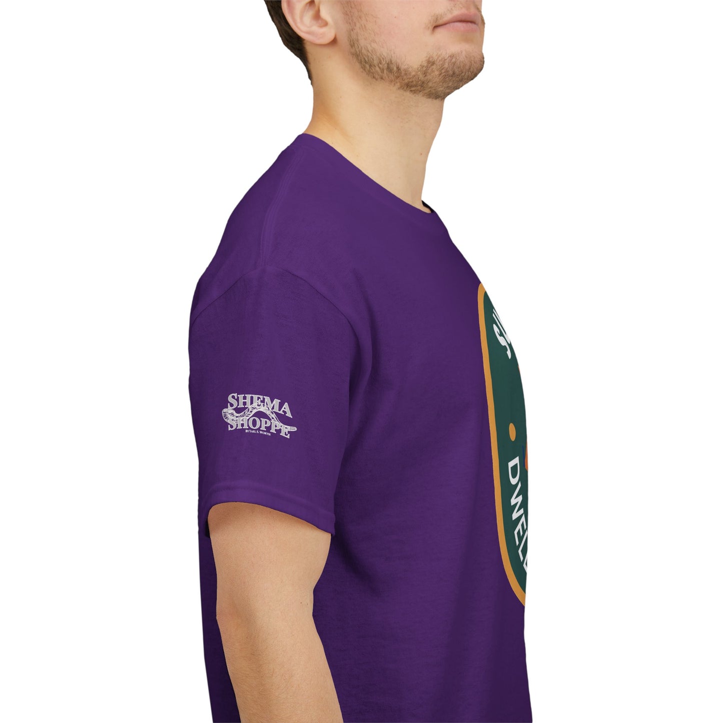 Sukkot Camping Tee — “Dwell With Yeshua” Biblical Feast T‑Shirt