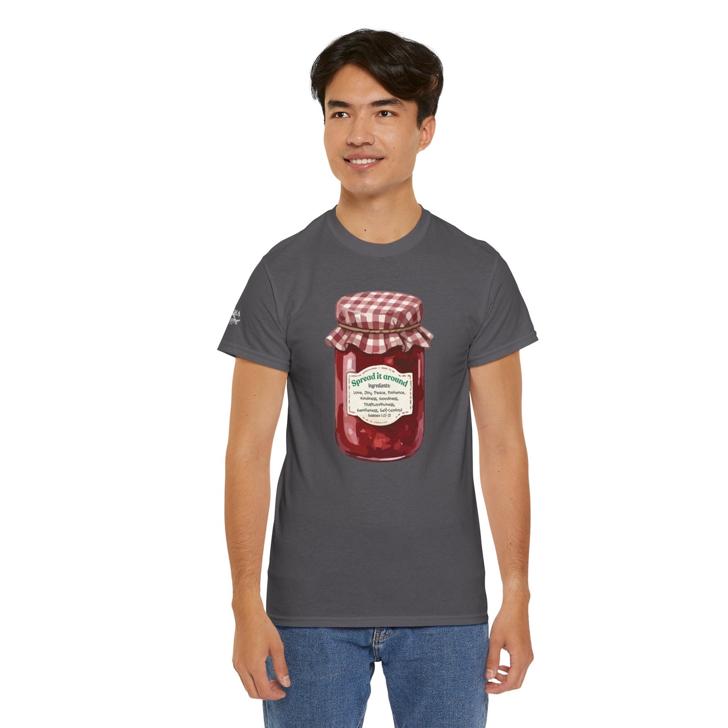 Fruit Of The Spirit Graphic Tee — Vintage Preserves "Spread it Around" T‑Shirt Galations