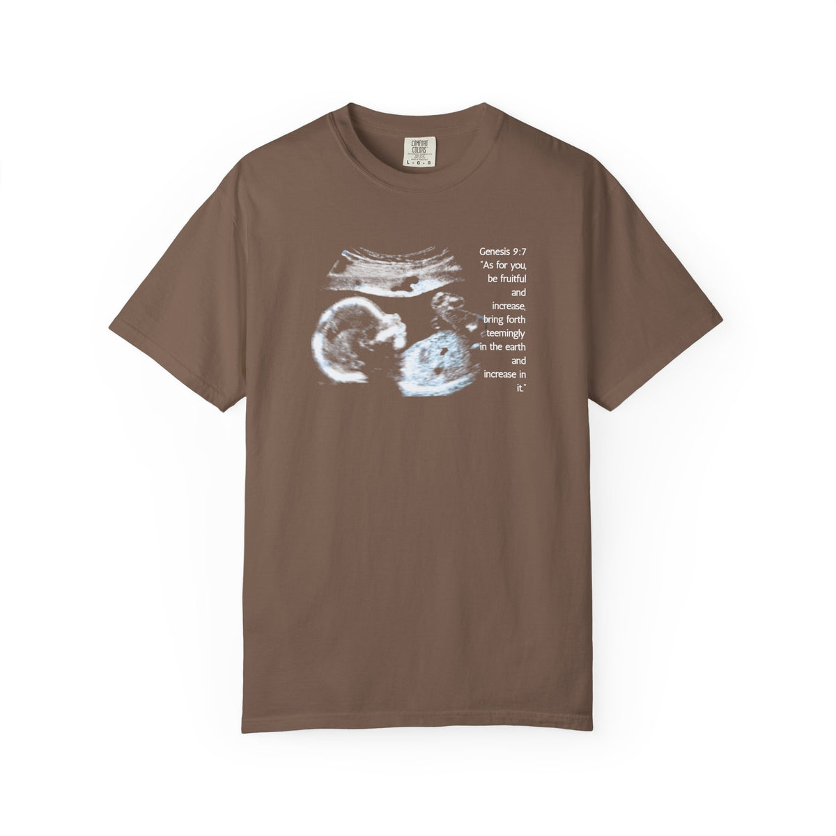 Pregnancy Support Tee - Ultrasound Bible Verse