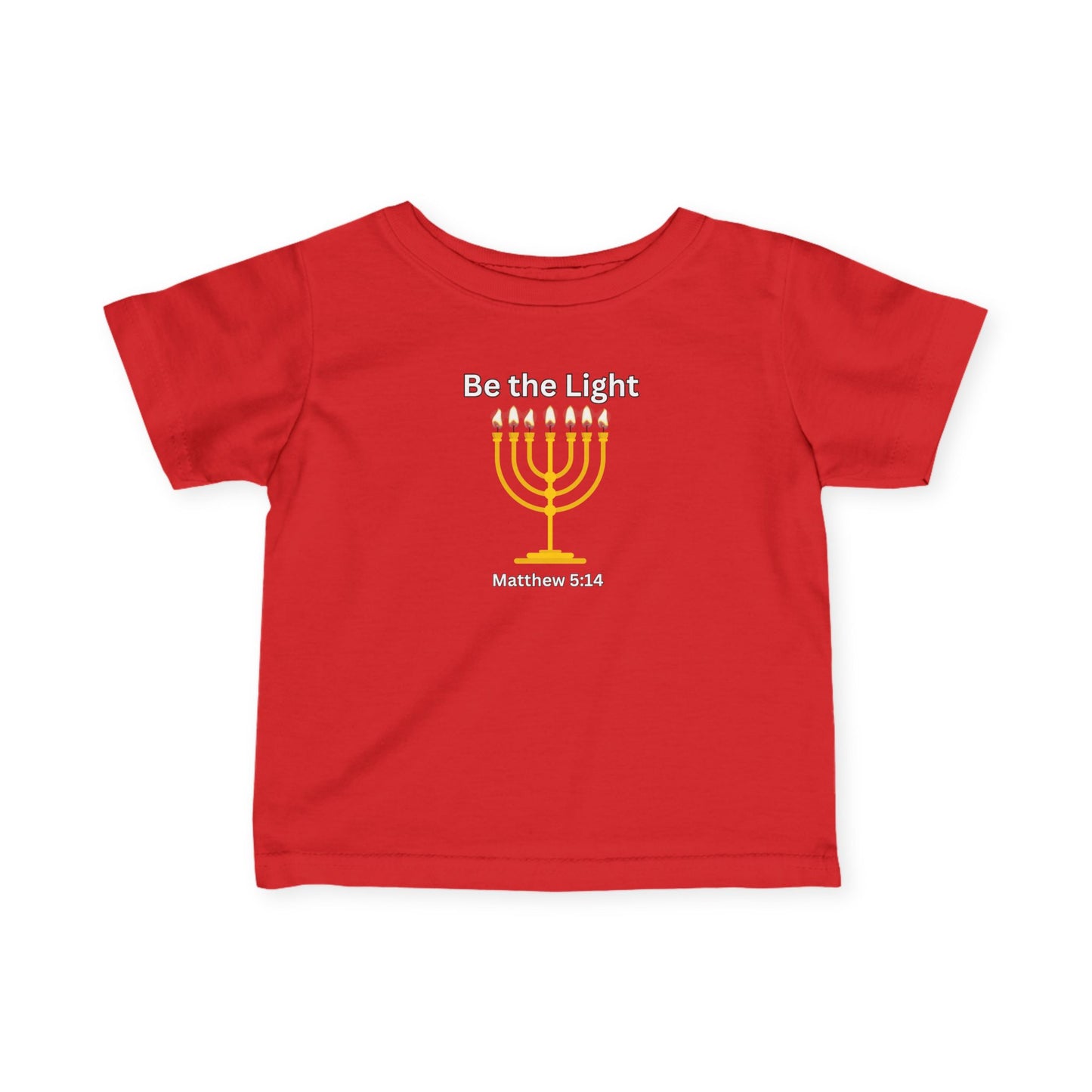 Be The Light Menorah Infant Fine Jersey Tee