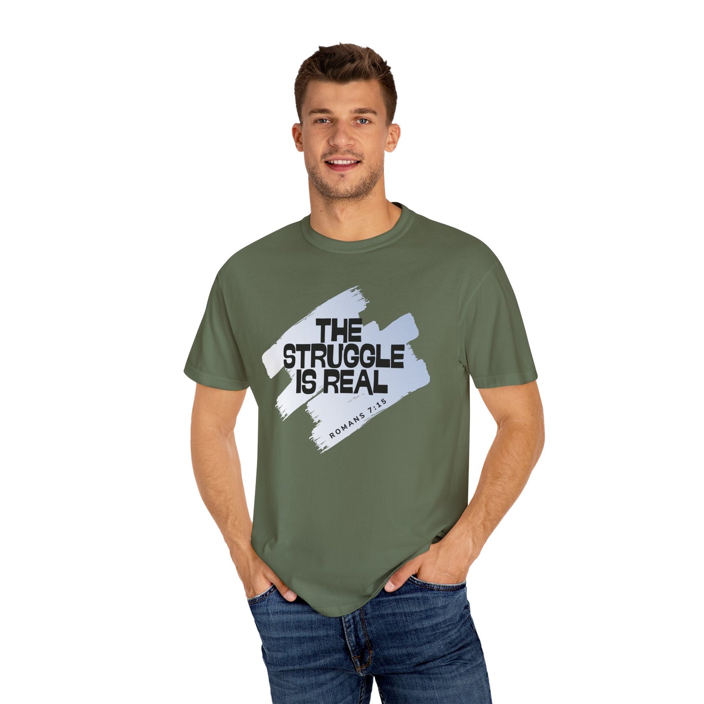 Inspirational Struggle T-Shirt - Romans 7:15, Motivational Tee, Faith-Based Apparel