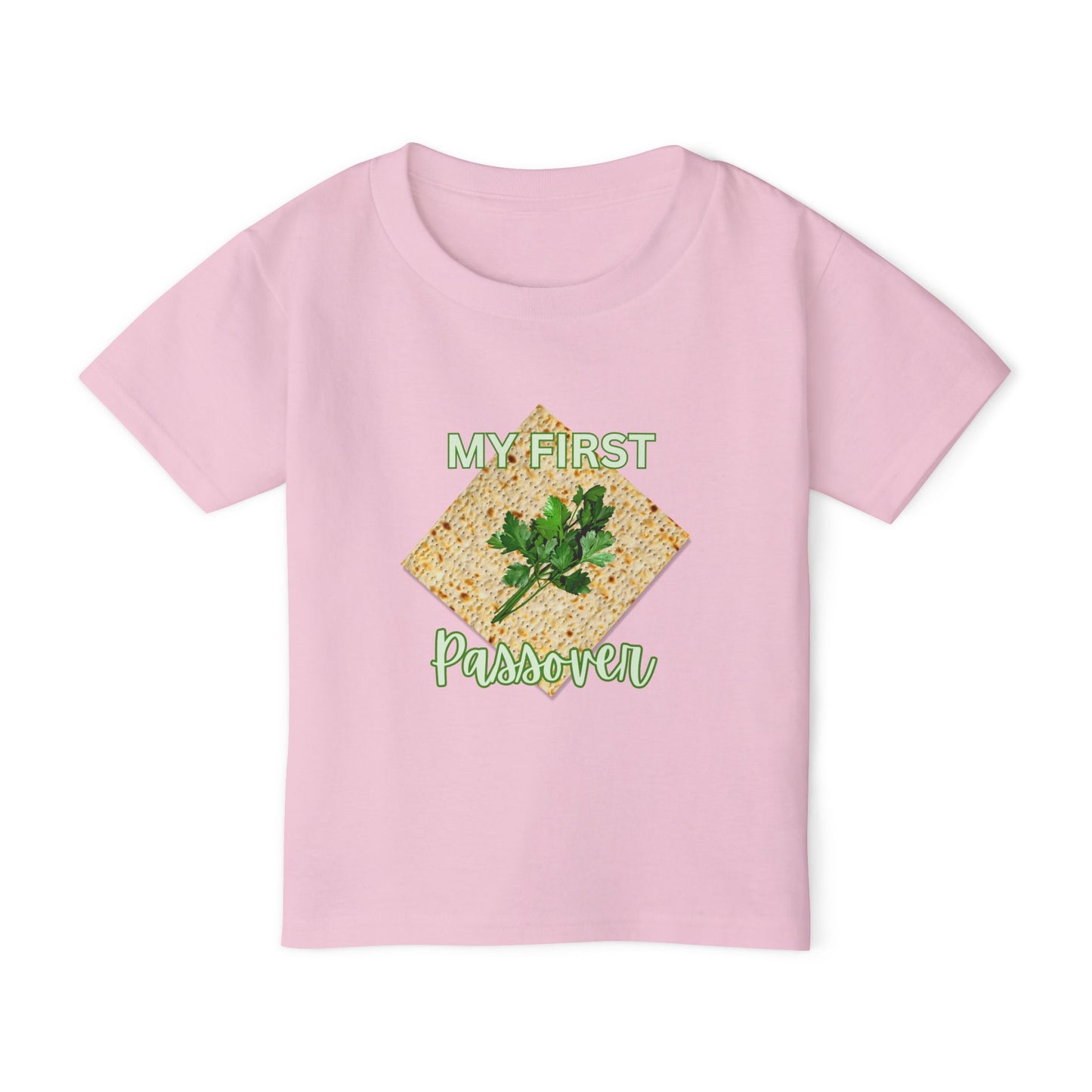 Toddler T-Shirt – "My First Passover" Matzah & Parsley Unleavened Bread Baby Tee