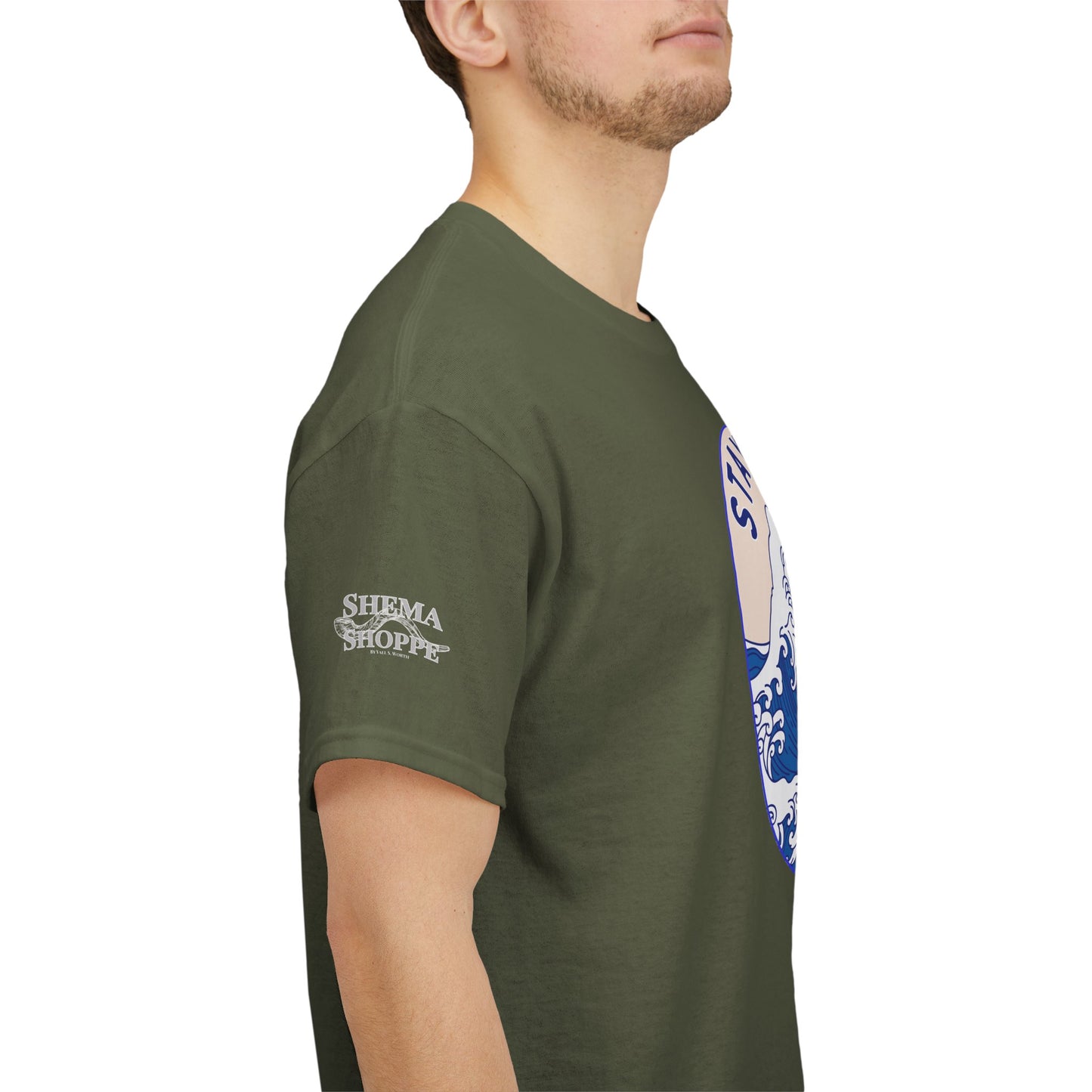 Stay Salty Surf T-Shirt — Coastal Wave Graphic with Matthew 5:13 (Hokusai-Inspired)