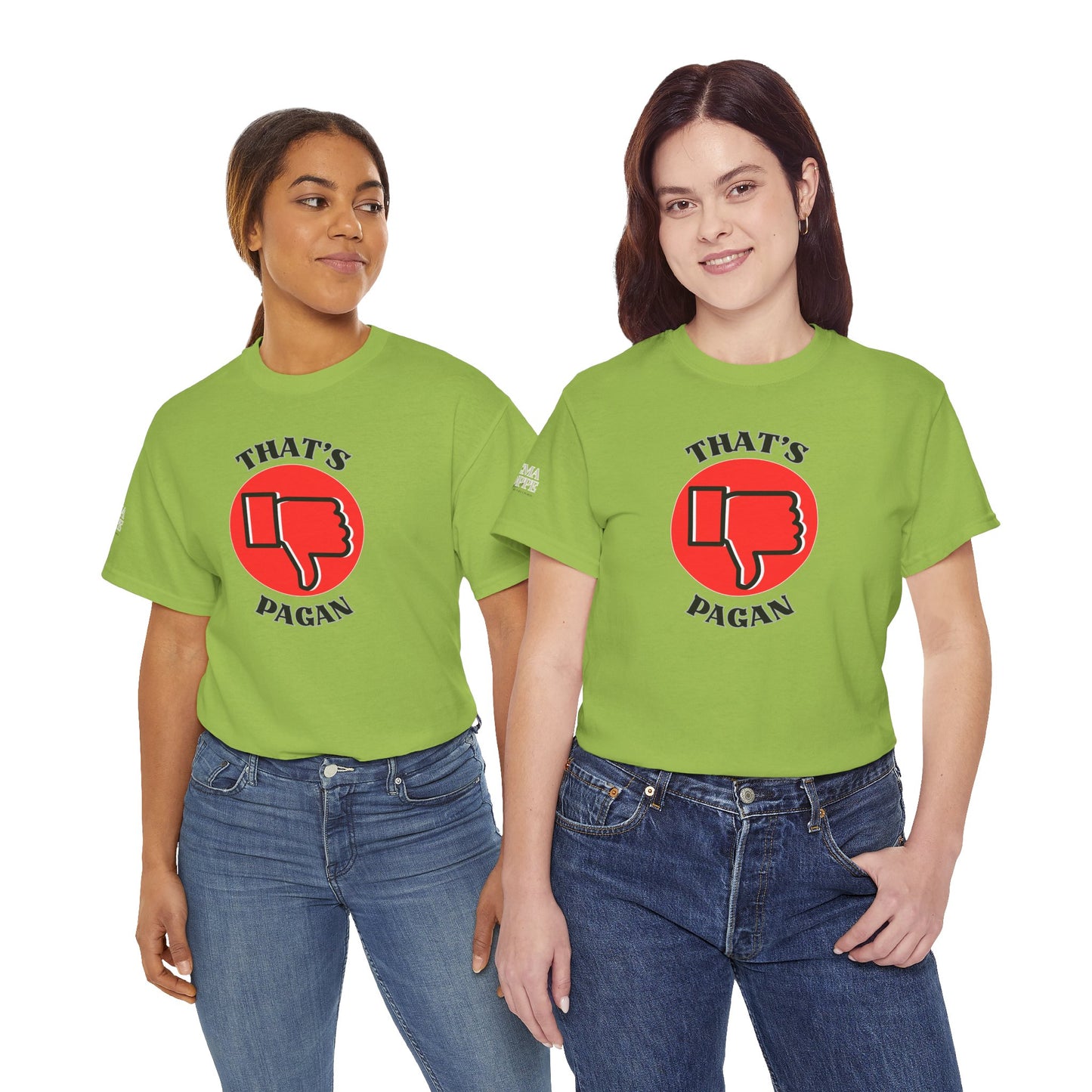 That's Pagan T-Shirt —Thumbs-Down Pagan Graphic Tee