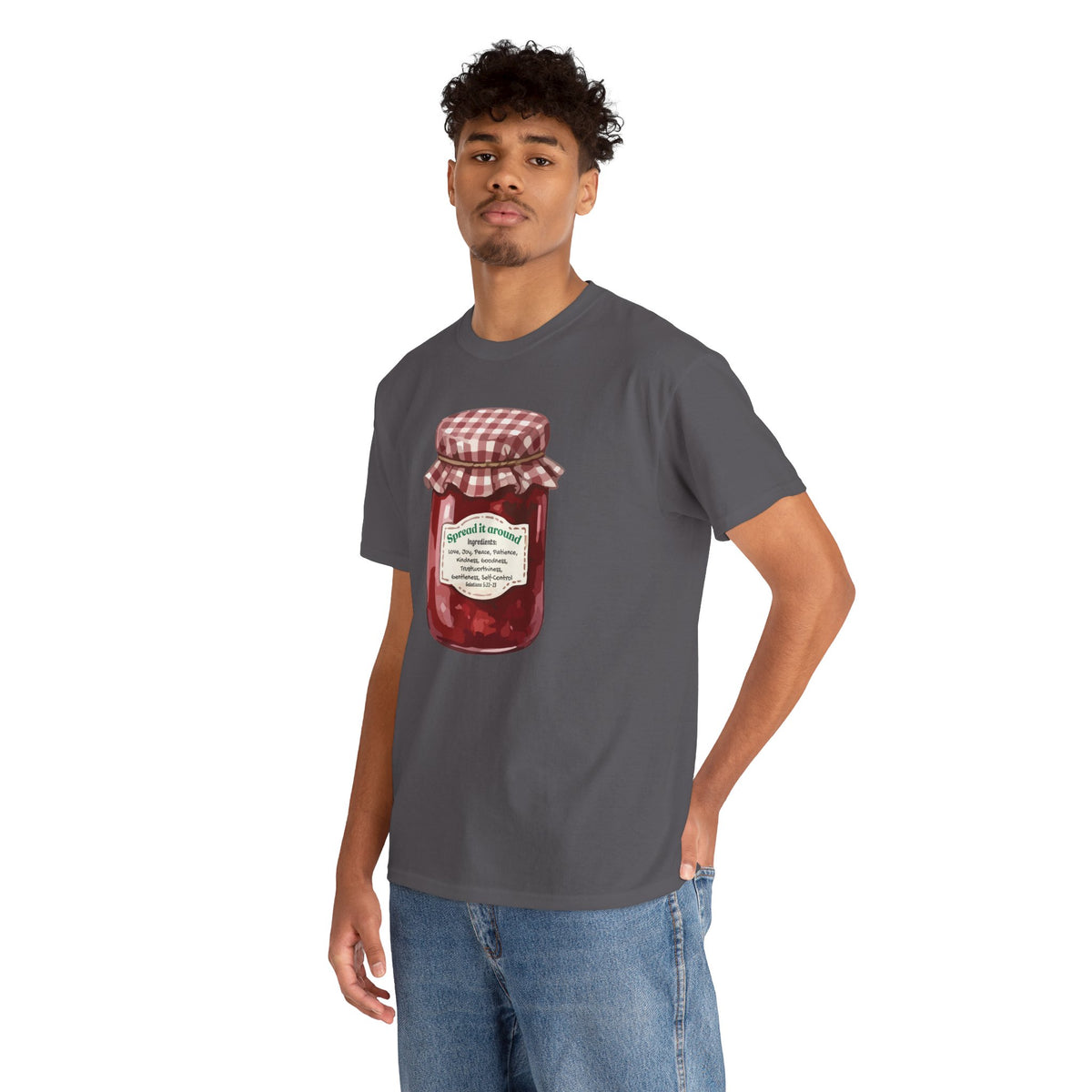 Fruit Of The Spirit Graphic Tee — Vintage Preserves "Spread it Around" T‑Shirt Galations