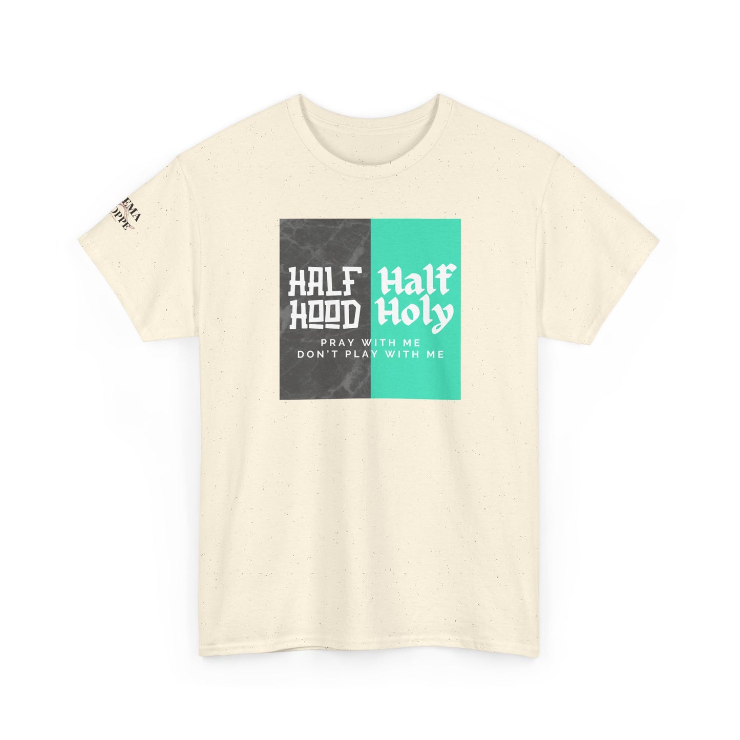 Half Hood/Half Holy Unisex Heavy Cotton Tee
