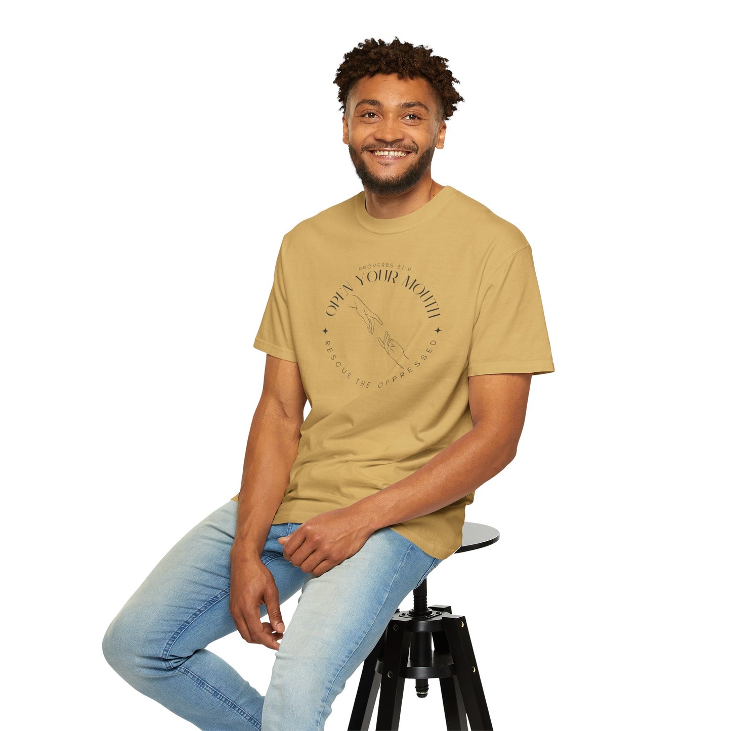 Proverbs 31:9 Unisex T-shirt - Speak Up Against Human Trafficking - 100% Cotton