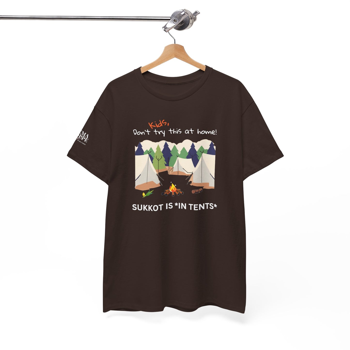 Kids, Don't Try This At Home Sukkot Shirt (dark colors)
