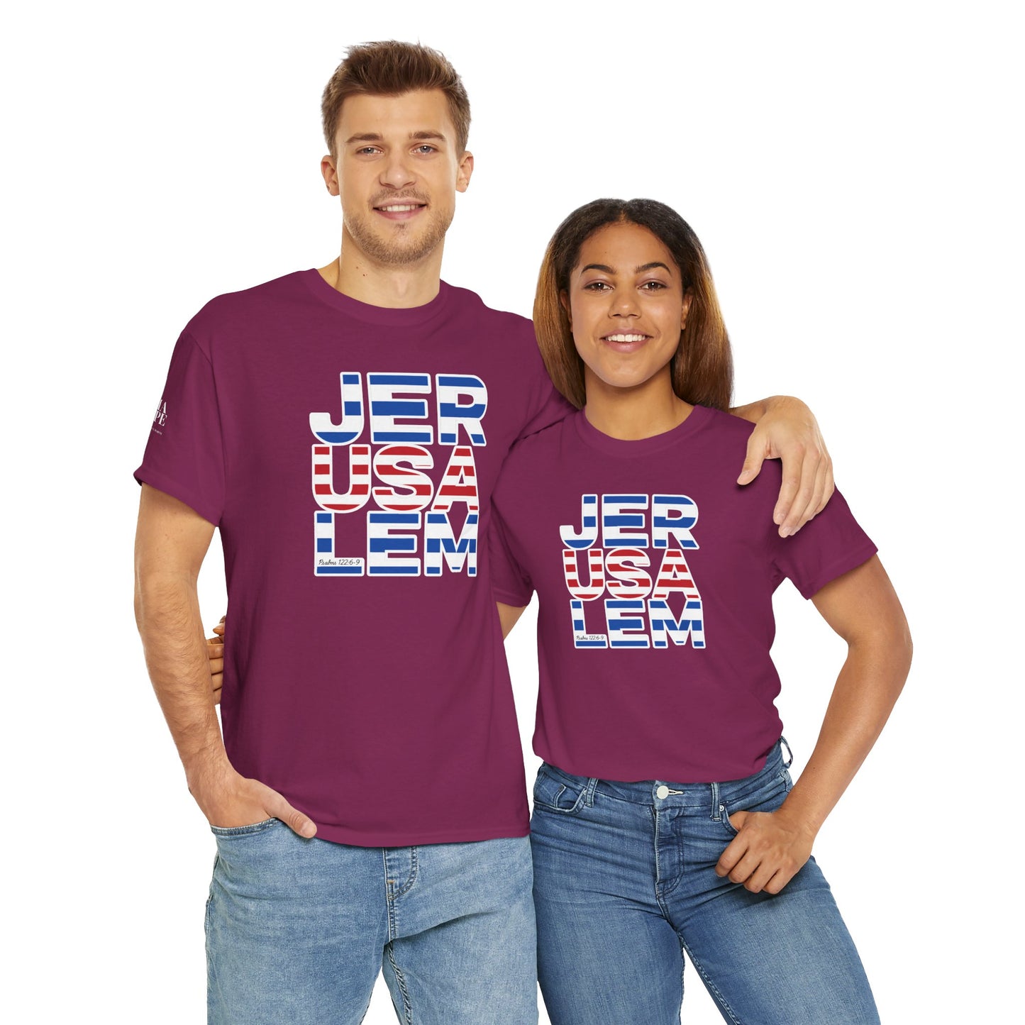 JerUSAlem Psalms 122:6-9 Unisex Tee Patriotic T-Shirt Solidarity