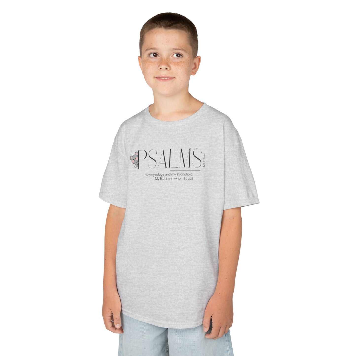 Psalm 91 Kids Tee — Cute Faith-Based Children's T-Shirt