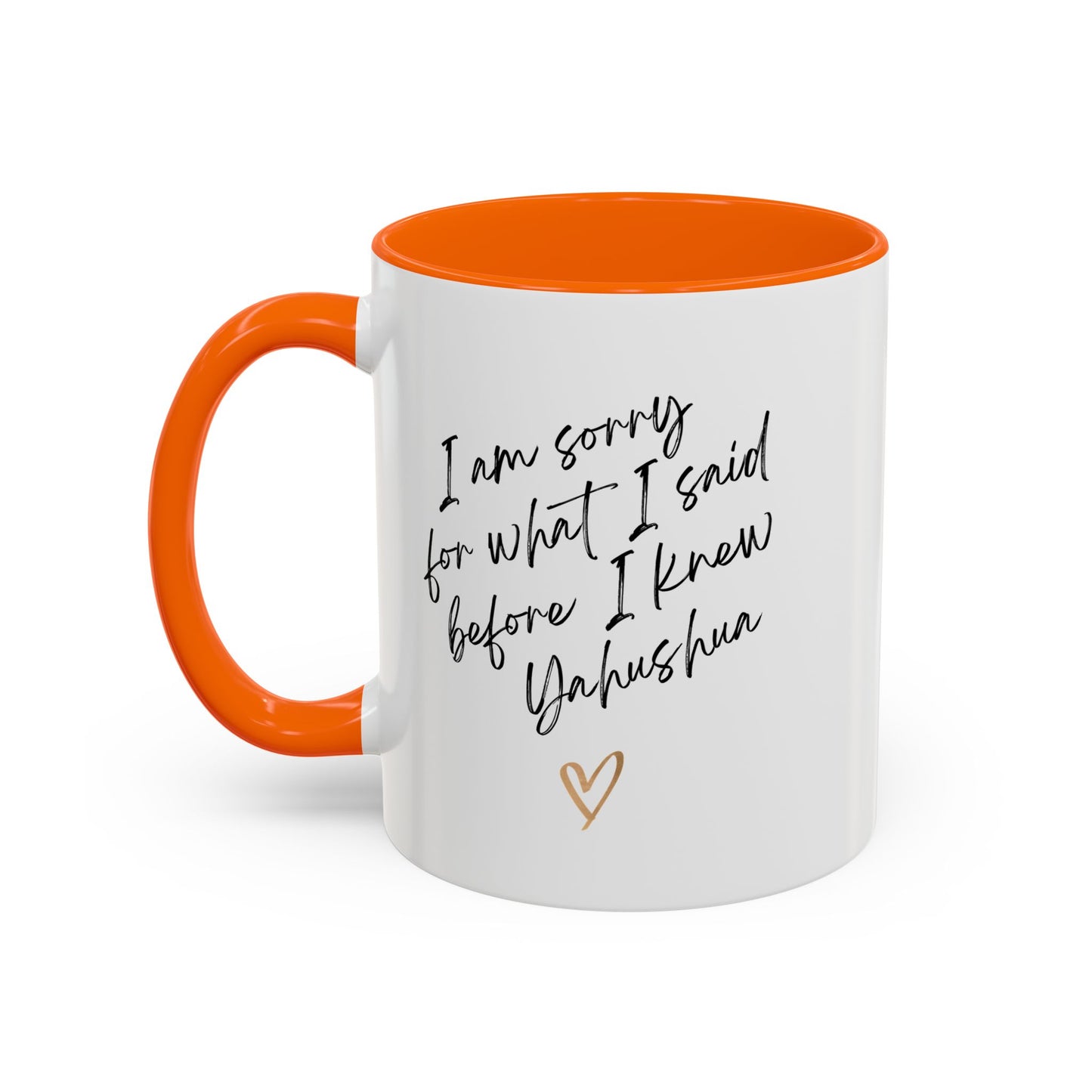 I'm Sorry (Yahushua) Accent Coffee Mug (11, 15oz)