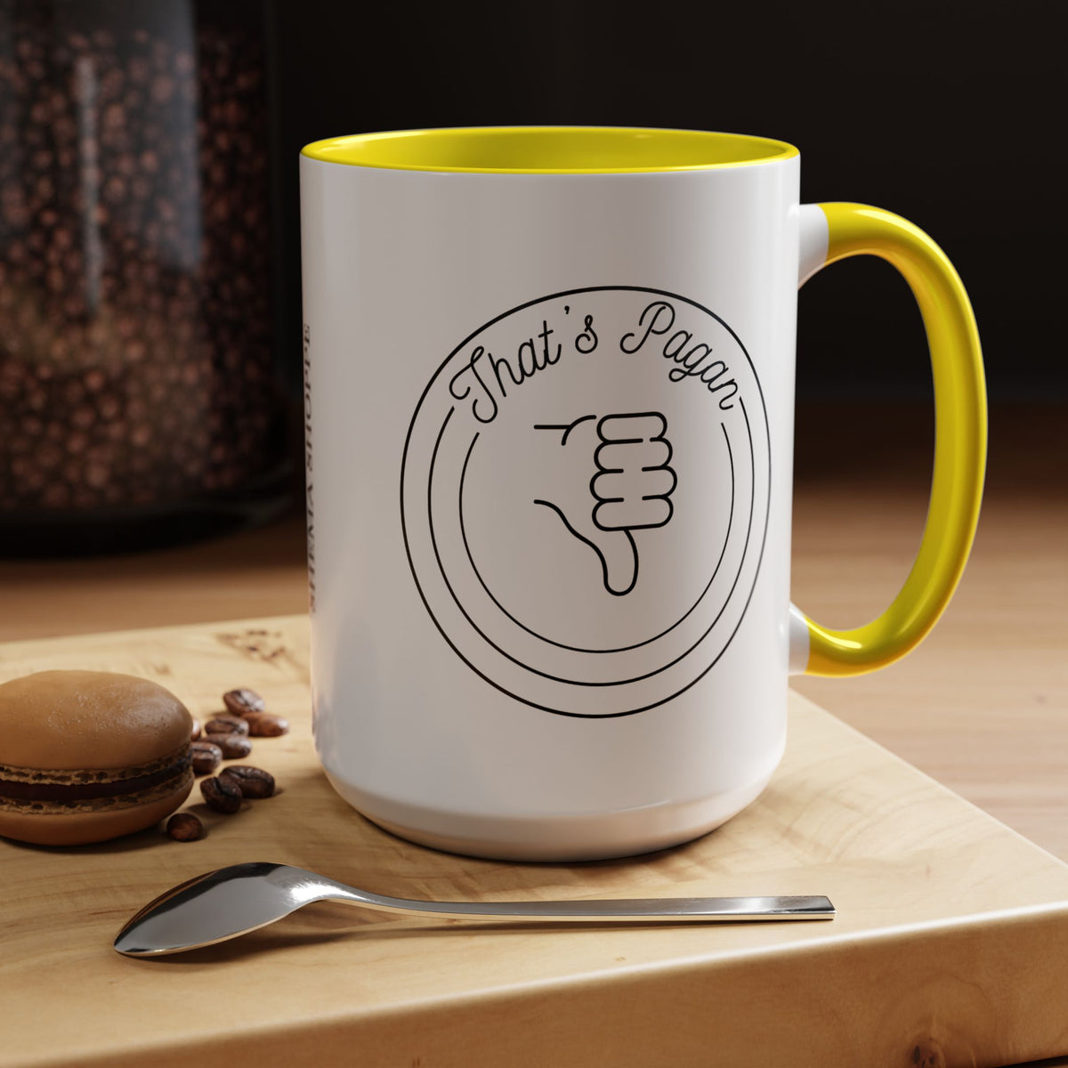 That's Pagan Thumbs Down Accent Coffee Mug