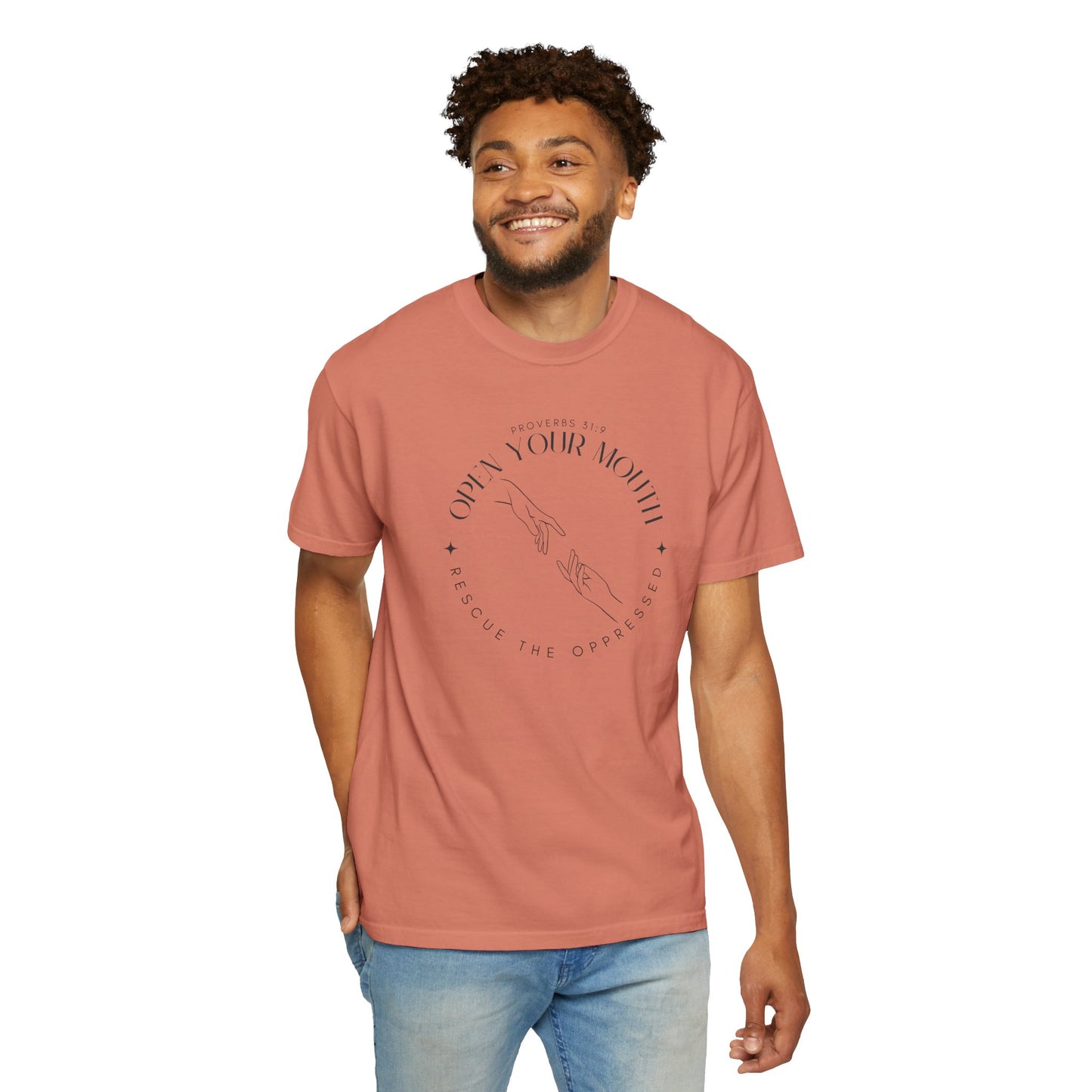 Proverbs 31:9 Unisex T-shirt - Speak Up Against Human Trafficking - 100% Cotton