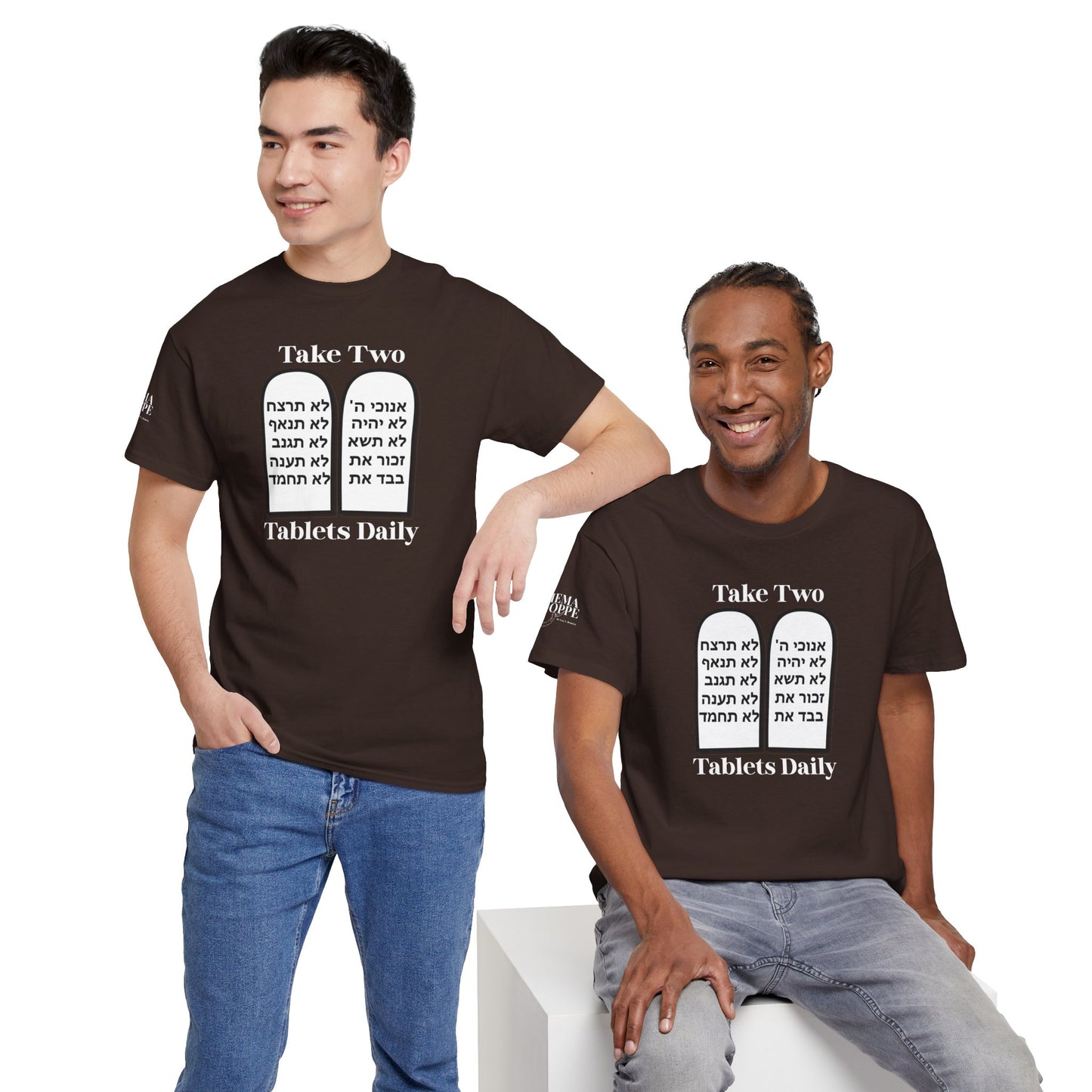 Unisex Tee Take Two Tablets Daily Commandments Shirt