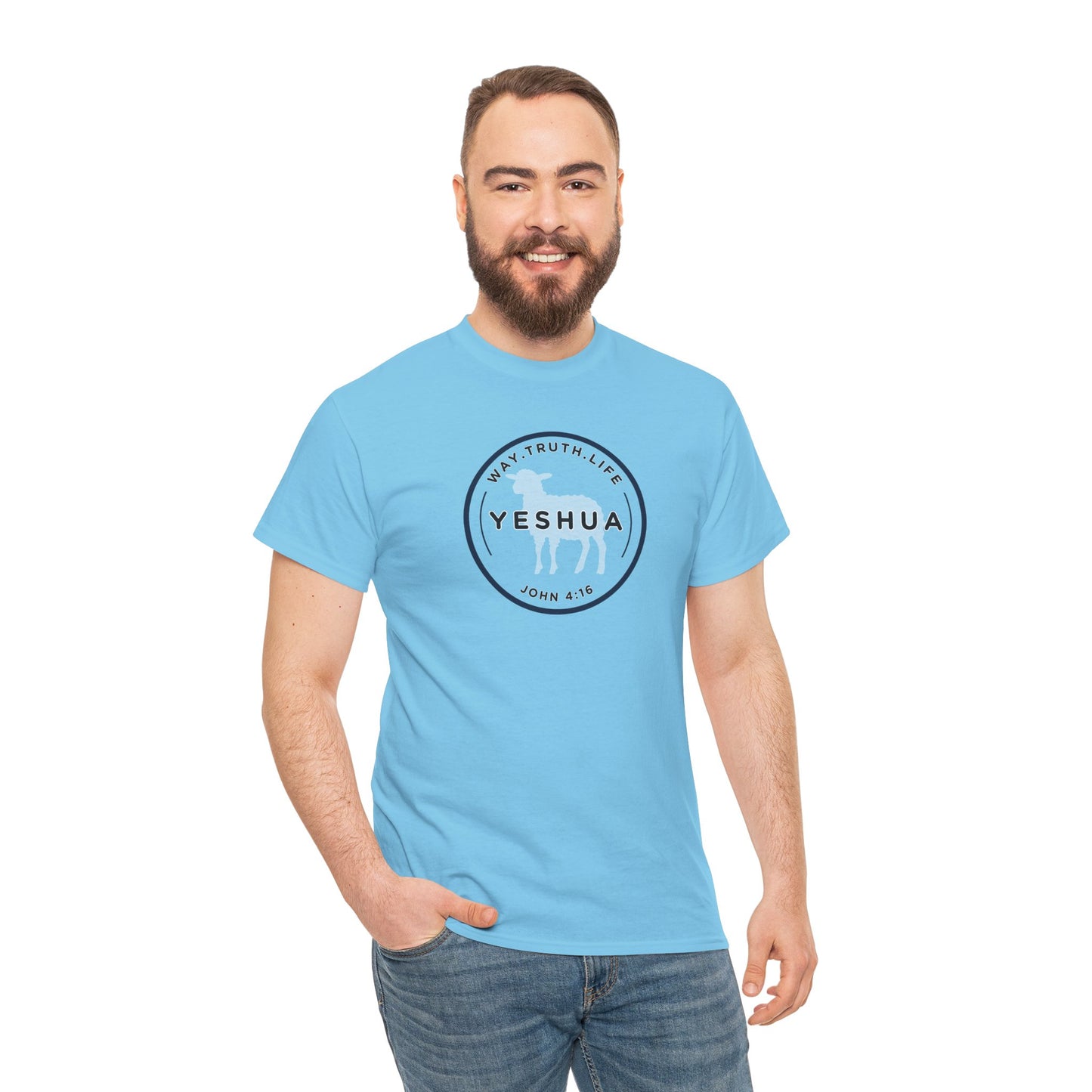 Yeshua 'Way, Truth, Life' Heavy Cotton Graphic Tee