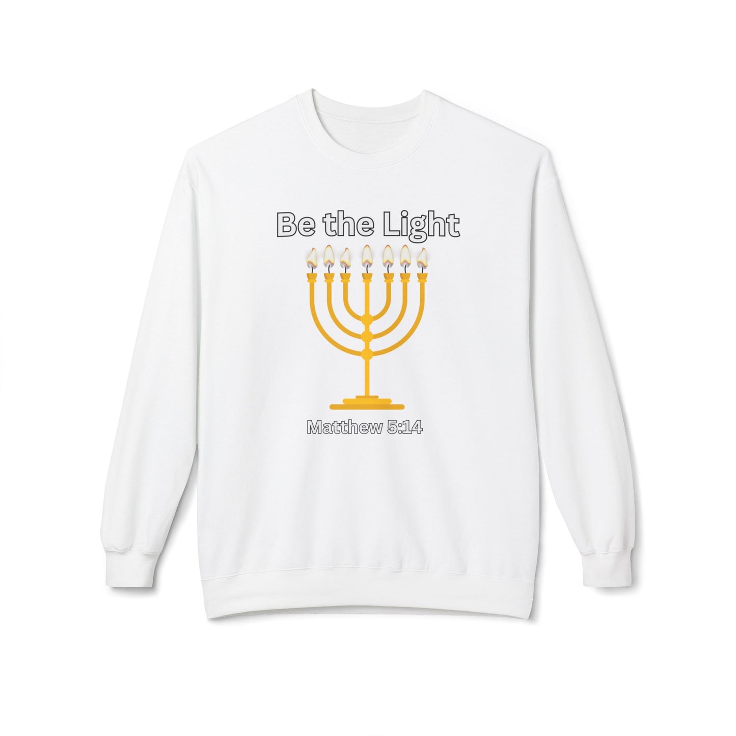 Be The Light Unisex Midweight Softstyle Fleece Crewneck Sweatshirt