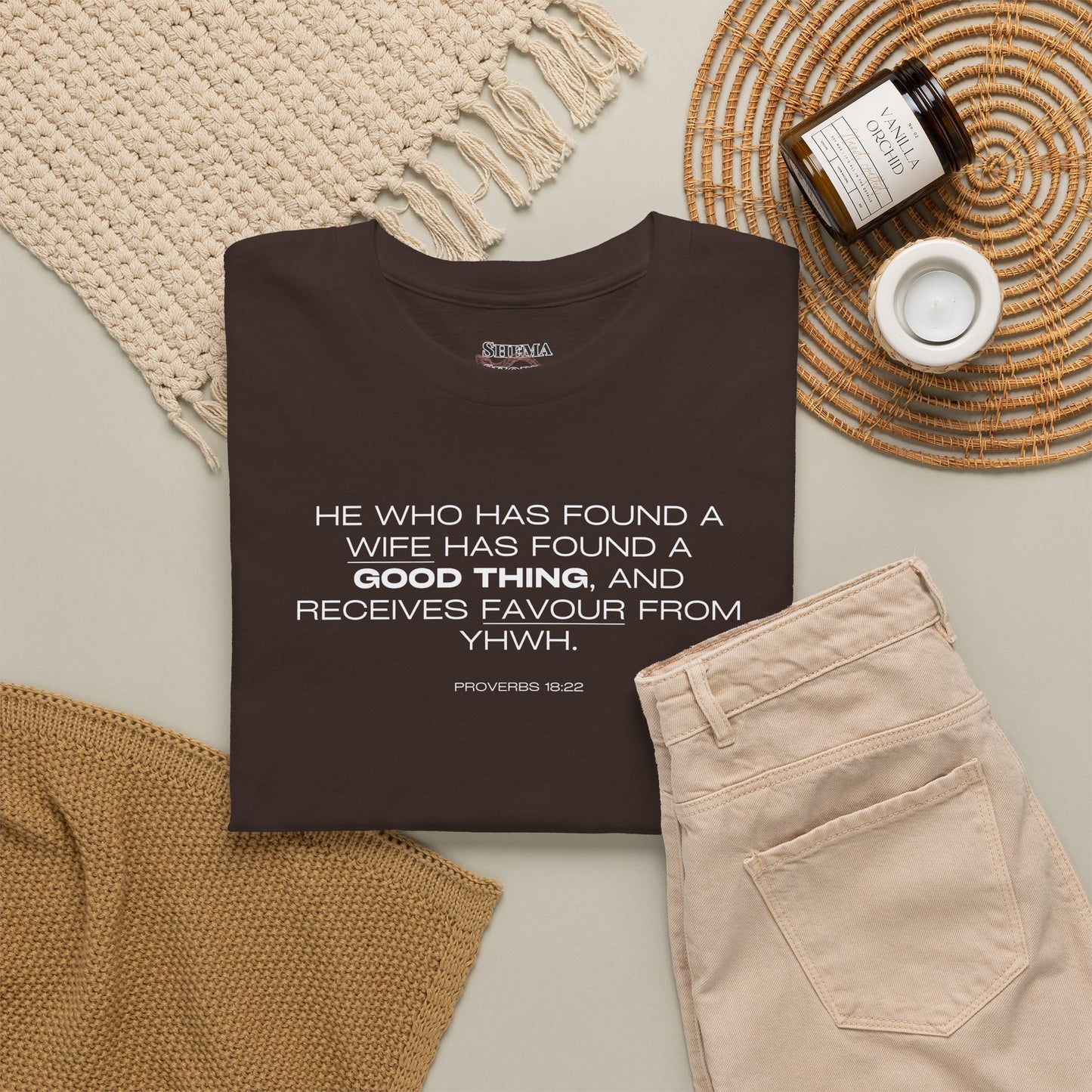 Proverbs 18:22 Men's Tee - Engagements, Weddings, Anniversaries- For The Coordinated Couple 100% Cotton