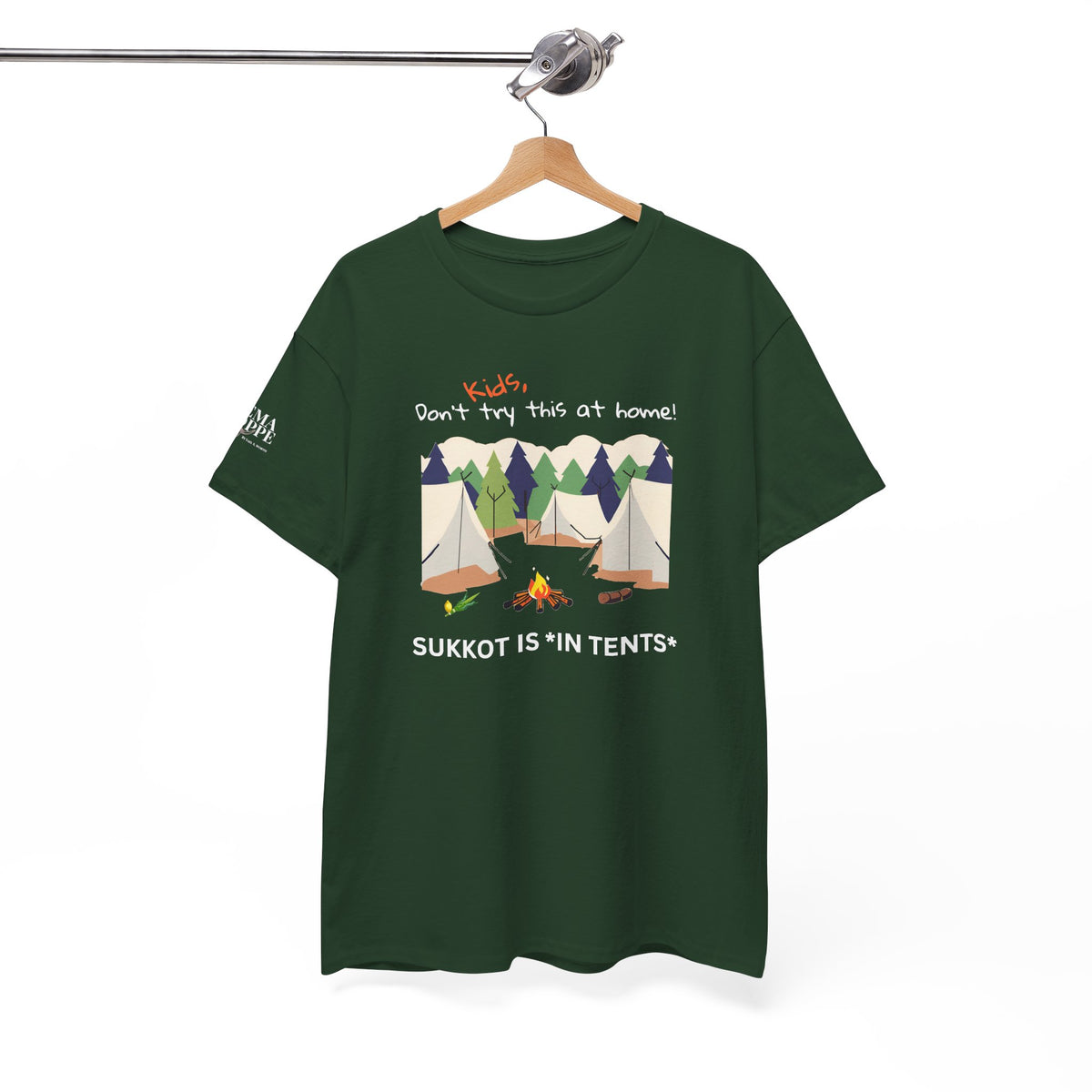Kids, Don't Try This At Home Sukkot Shirt (dark colors)