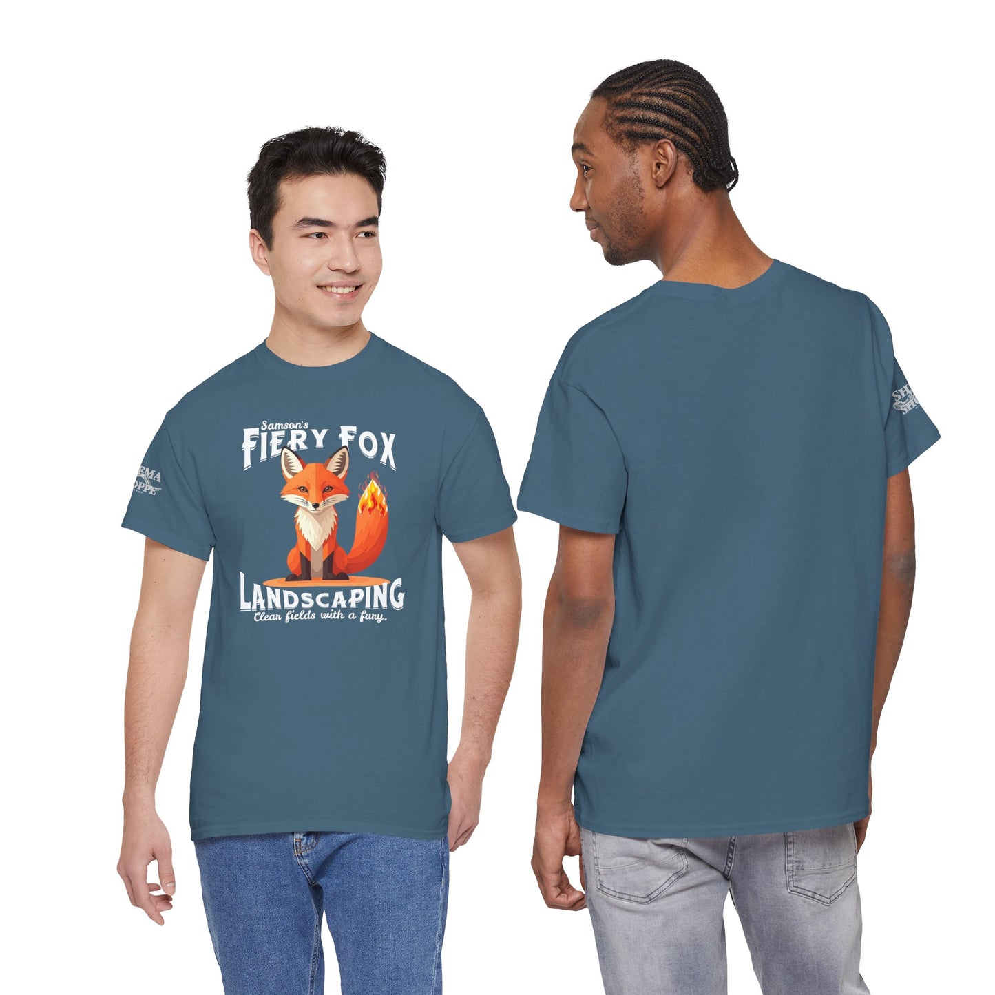Fiery Fox Landscaping Unisex Heavy Cotton Tee - dark shades