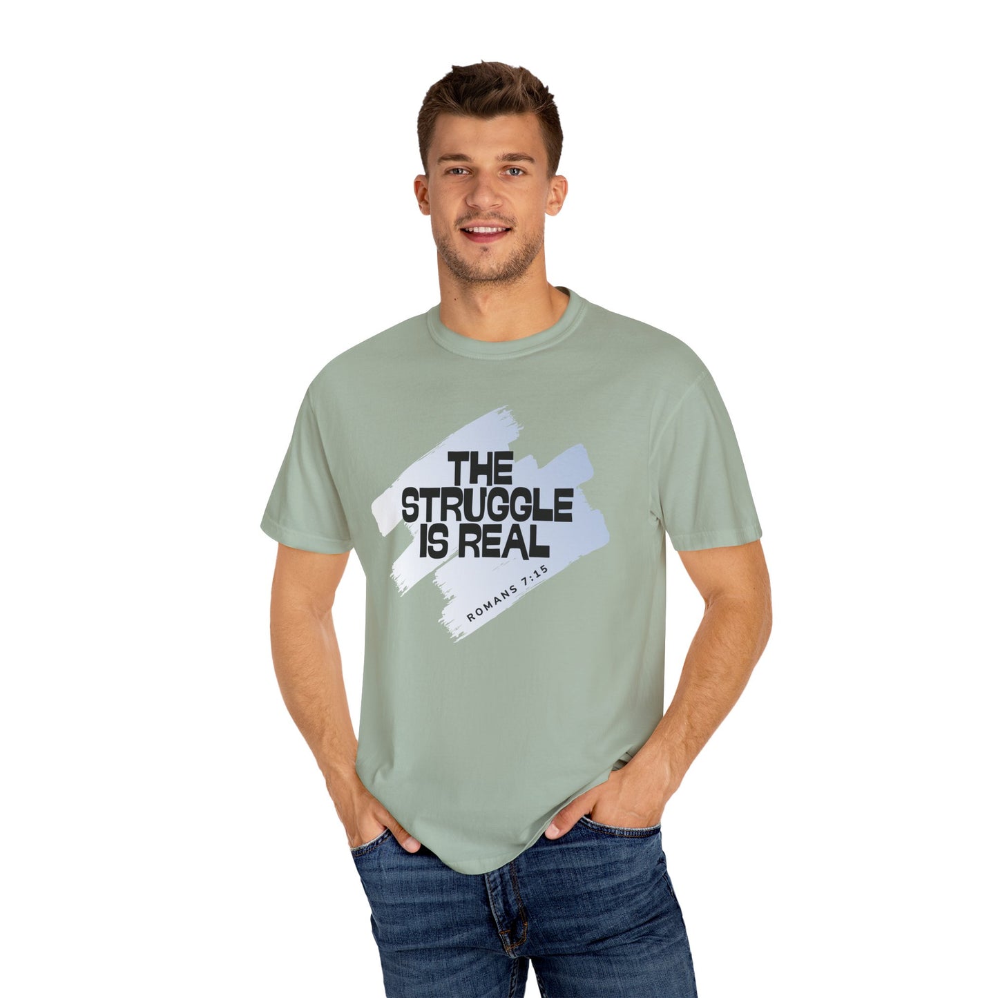 Inspirational Struggle T-Shirt - Romans 7:15, Motivational Tee, Faith-Based Apparel