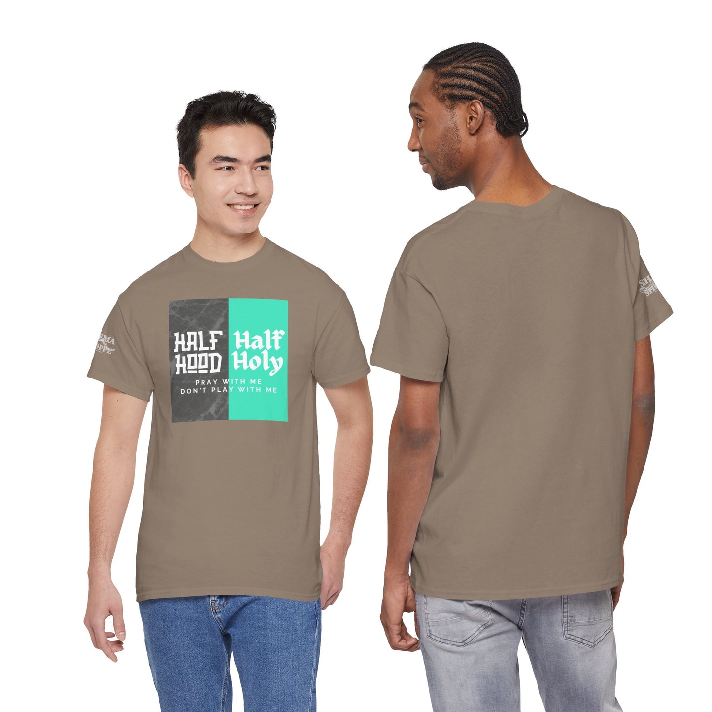 Half Hood/Half Holy Unisex Heavy Cotton Tee