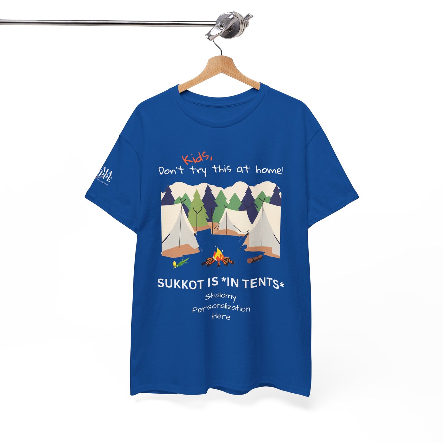Personalized Kids, Don't Try This At Home Sukkot Shirt, dark colors