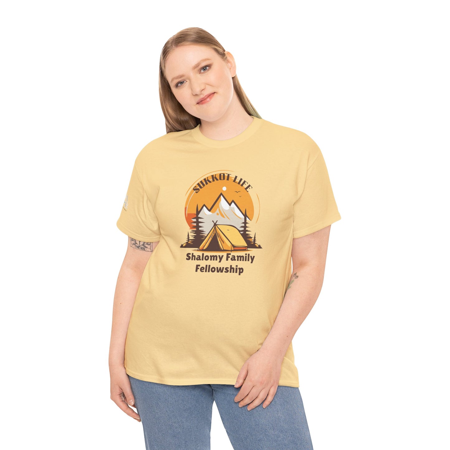 Personalized Sukkot Life Tee - Camping Biblical Feast Fellowship Shirt