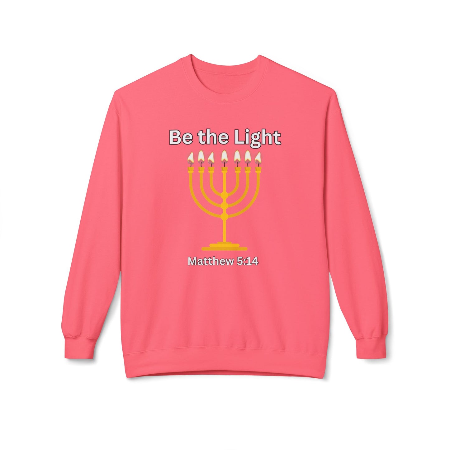 Be The Light Unisex Midweight Softstyle Fleece Crewneck Sweatshirt
