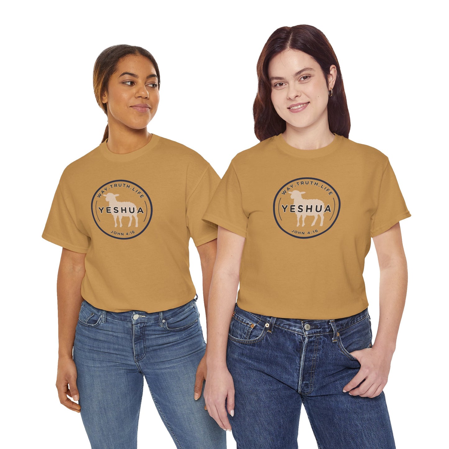 Yeshua 'Way, Truth, Life' Heavy Cotton Graphic Tee