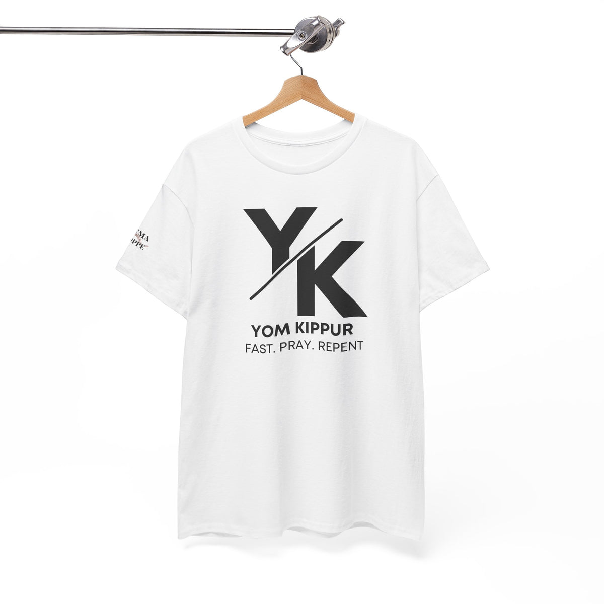Yom Kippur Tee - "YK" Logo with "Fast. Pray. Repent." Set-Apart Biblical Day of Atonement T-Shirt