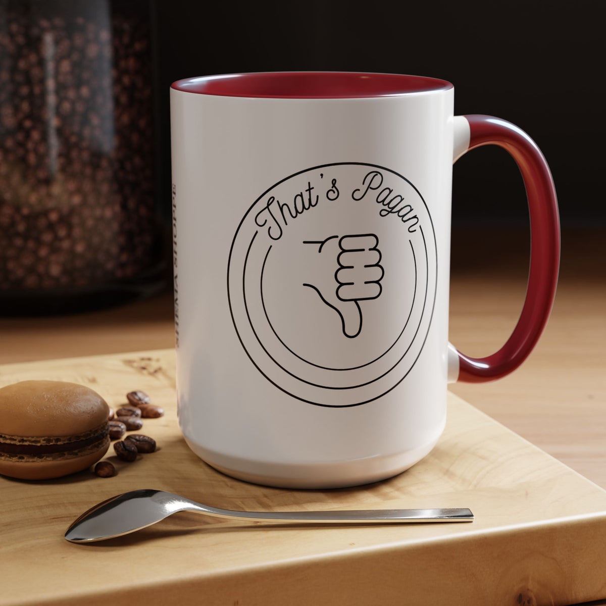 That's Pagan Thumbs Down Accent Coffee Mug