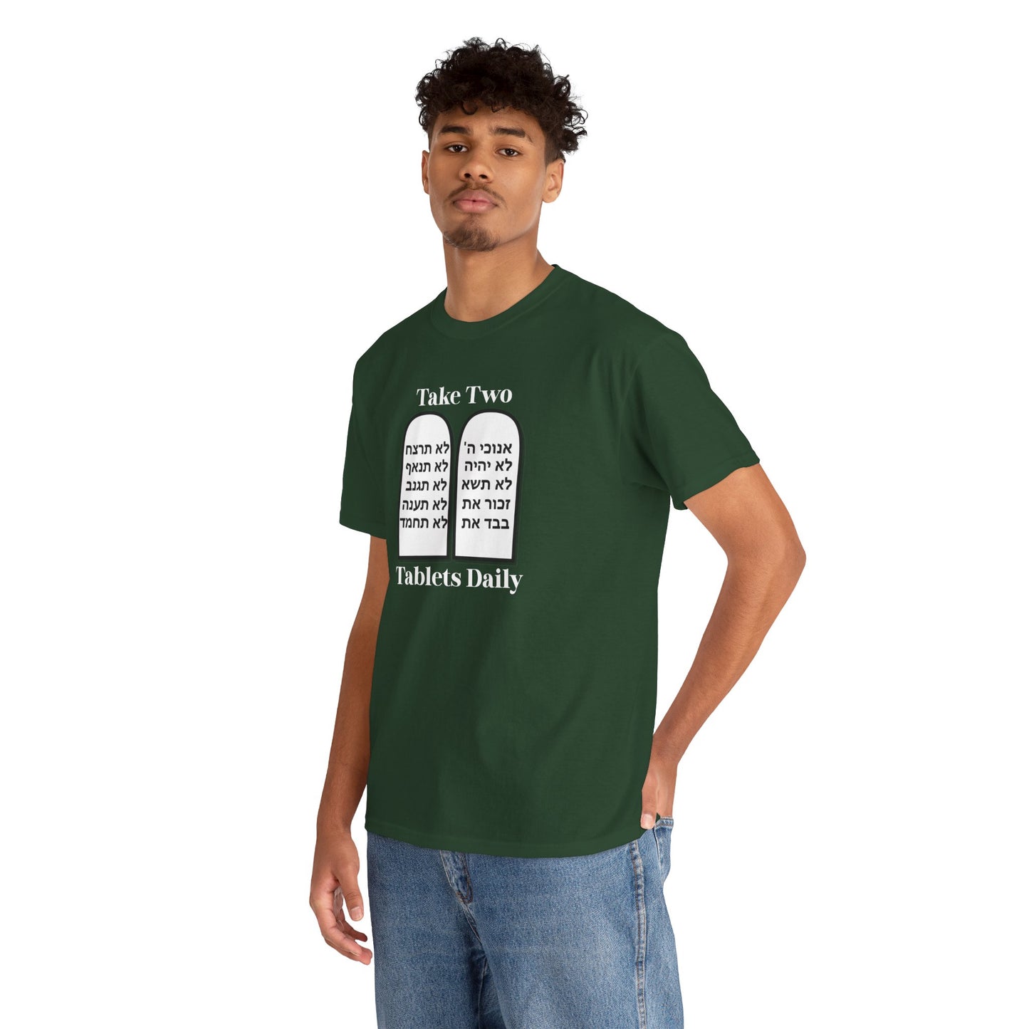 Unisex Tee Take Two Tablets Daily Commandments Shirt